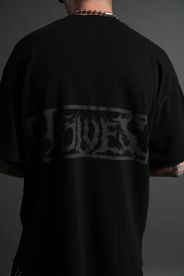 Turn Dark "Premium" Oversized Tee in Black