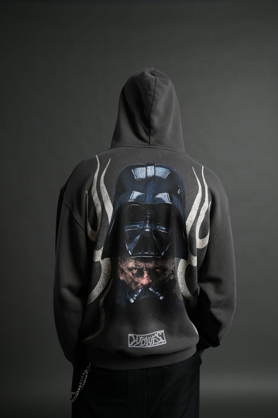 Ashes of the Dark V2 "Pierce" Hoodie in Wolf Gray Drift Wash