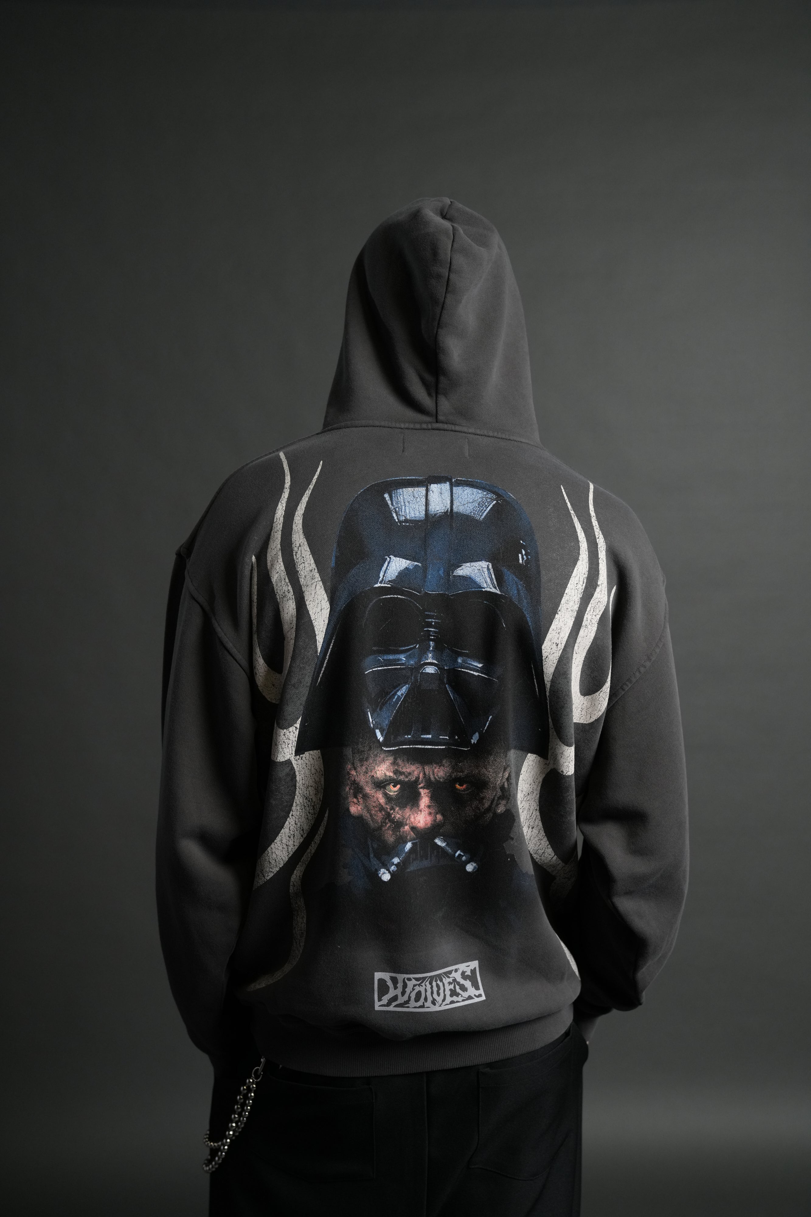 Ashes of the Dark V2 "Pierce" Hoodie in Wolf Gray Drift Wash