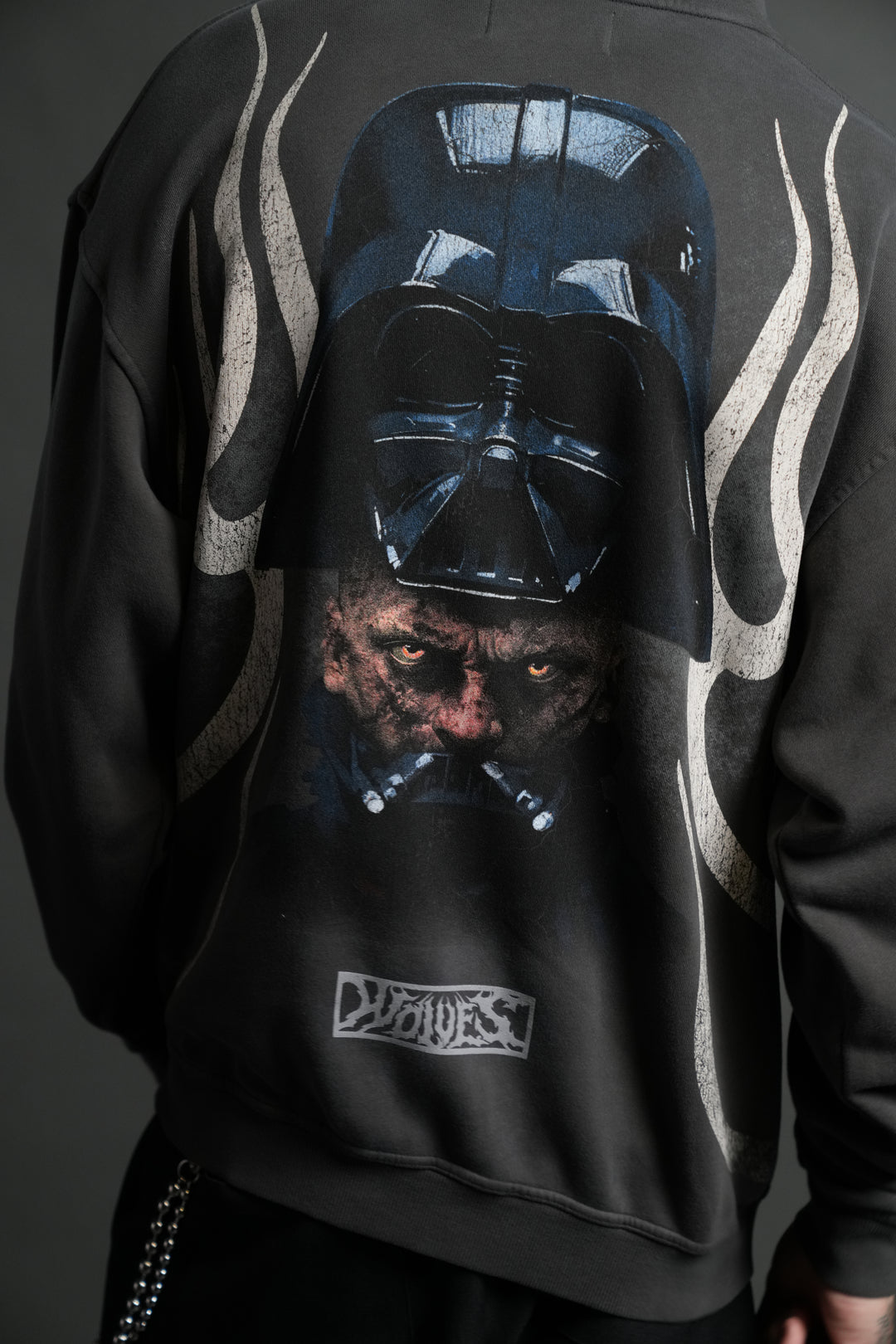 Ashes of the Dark V2 "Pierce" Hoodie in Wolf Gray Drift Wash