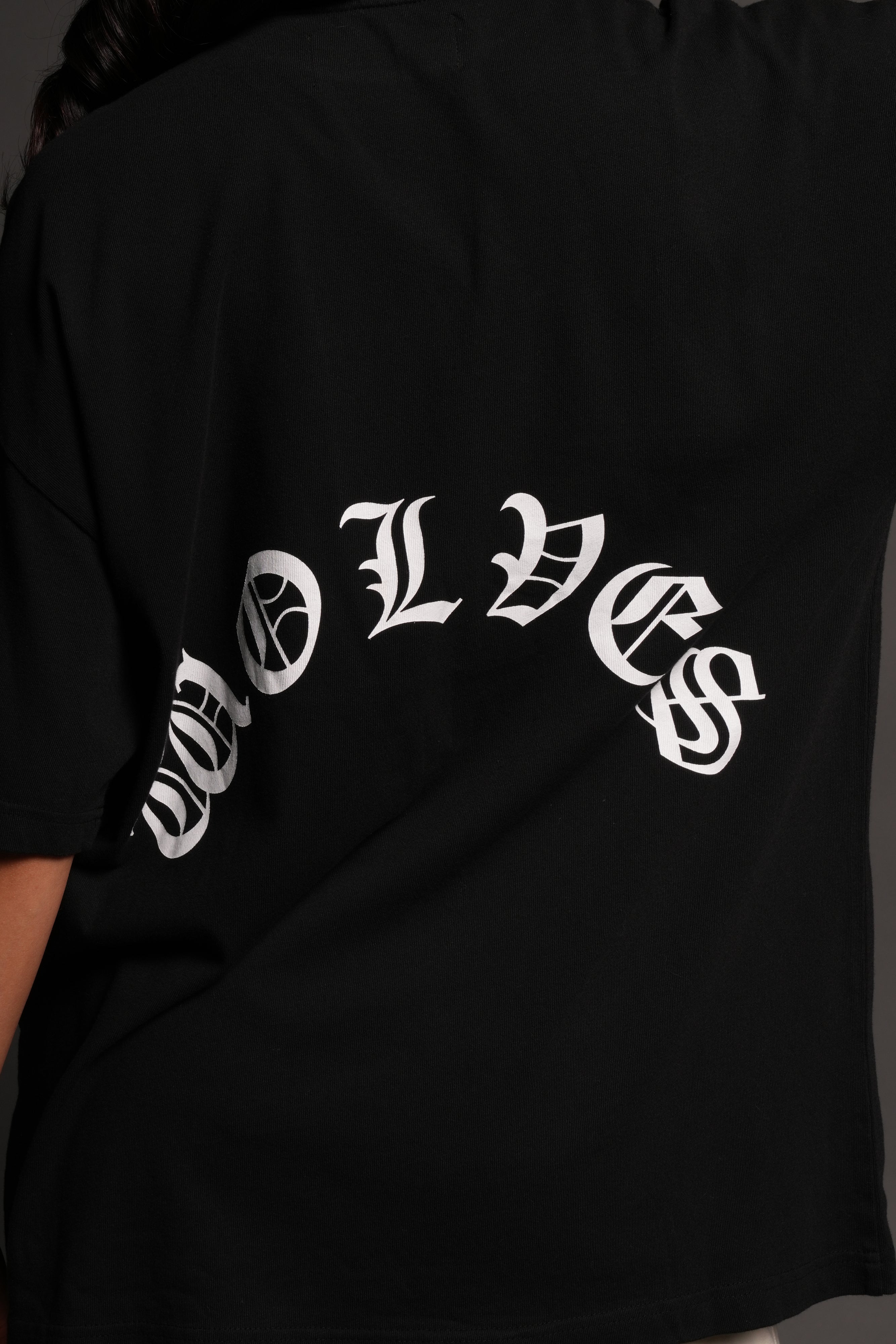 Los Cherub Premium Oversized Tee in Black