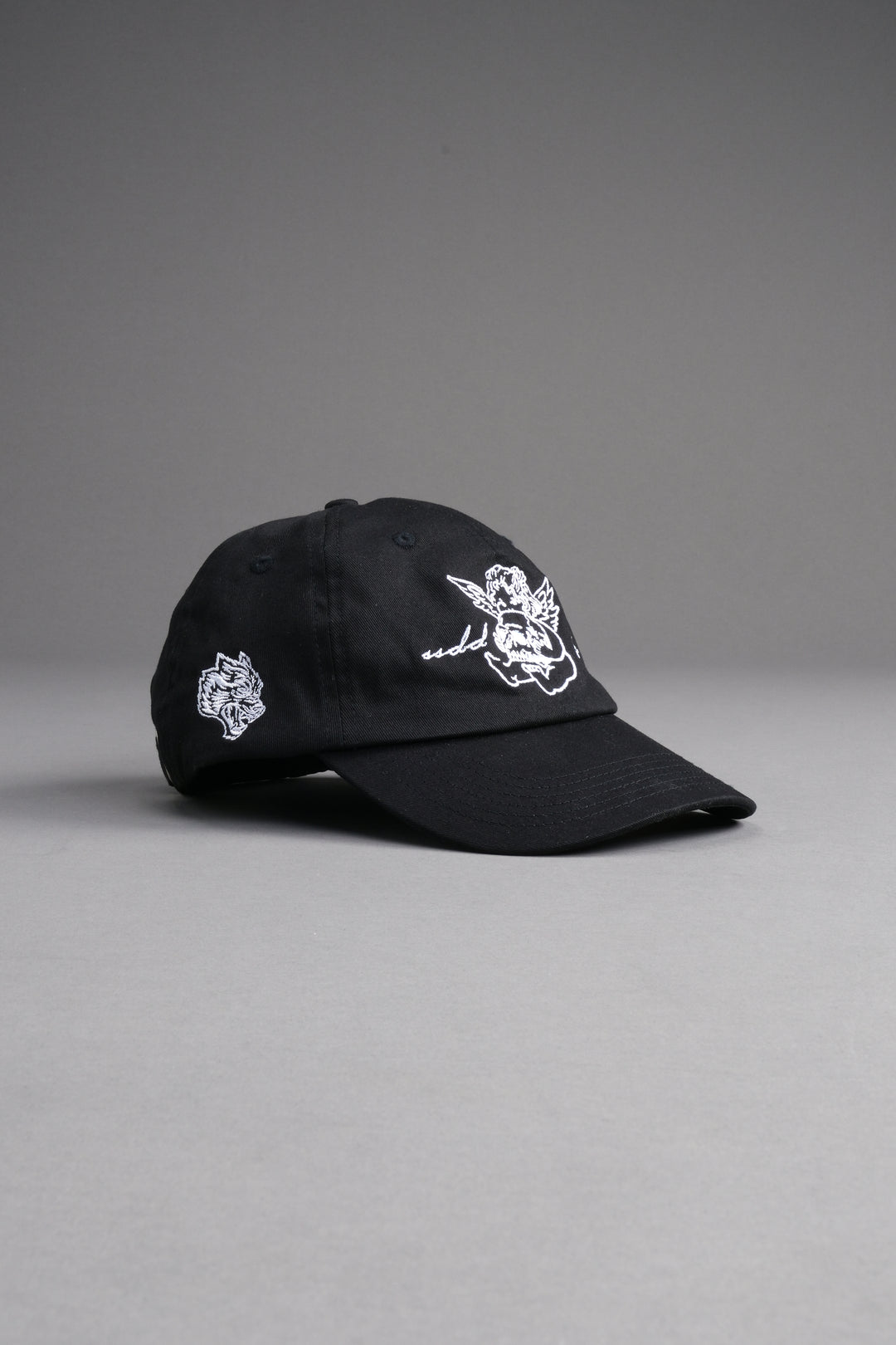 Cherub and the Skull Dad Hat V2 in Black