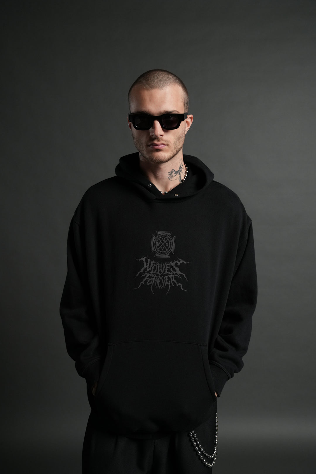 Dark Power "Pierce" Hoodie in Black