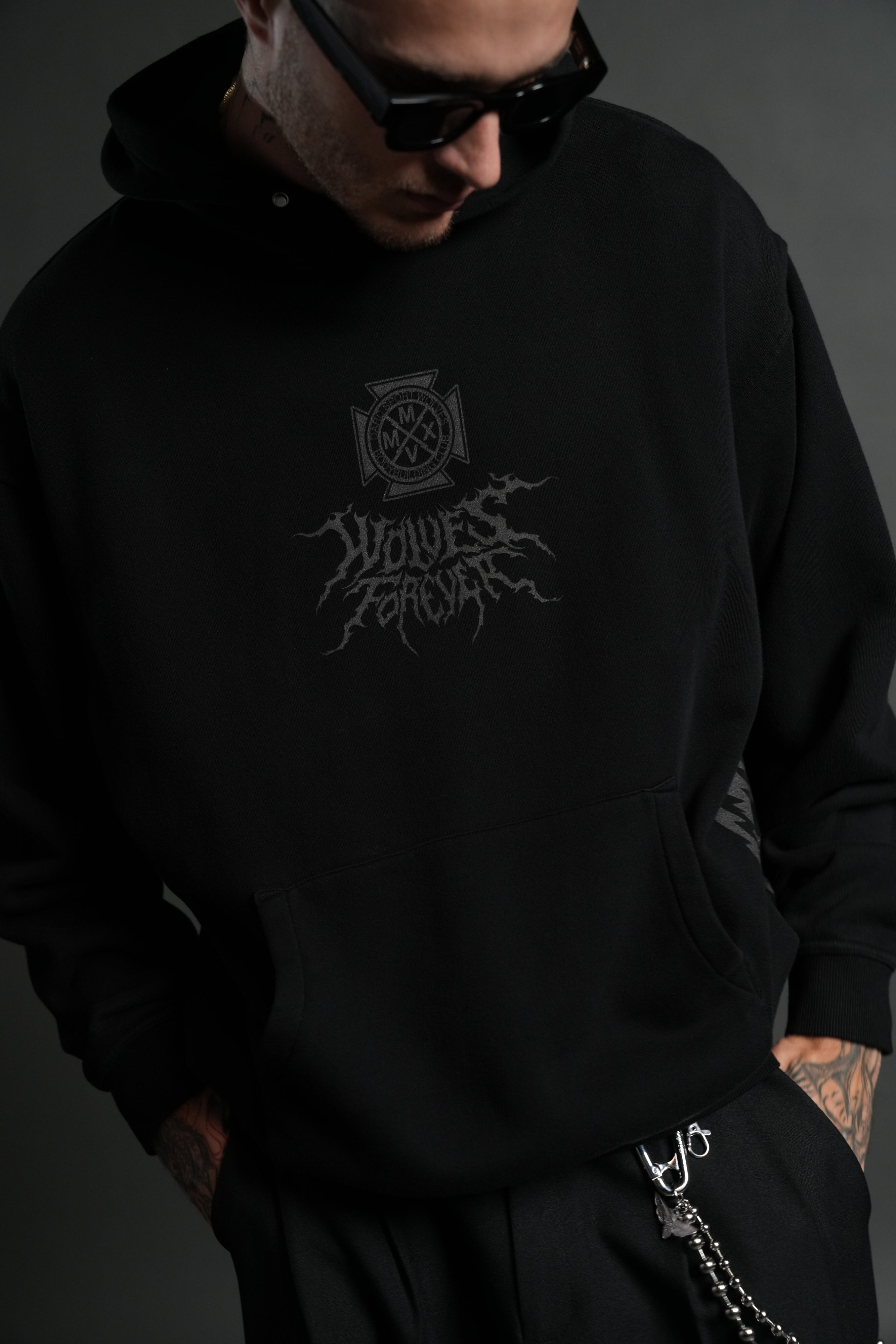 Dark Power "Pierce" Hoodie in Black