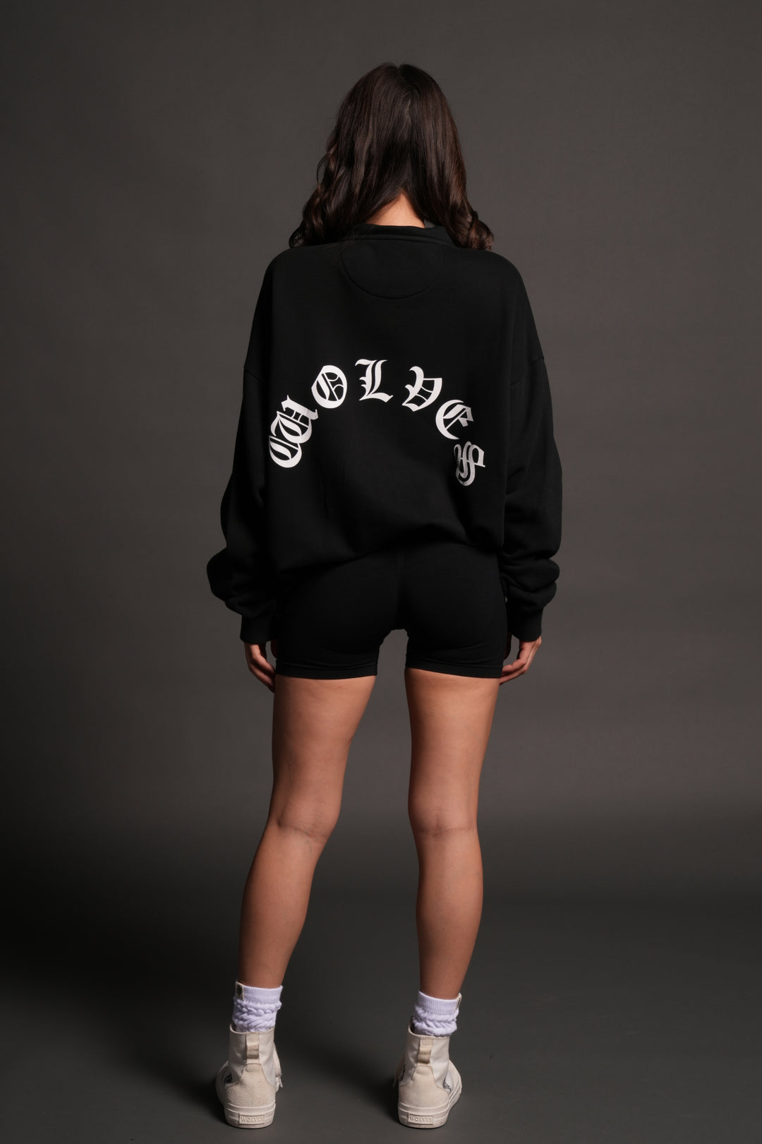 La Wolves V2 Duke 1/4 Zip Mock Neck in Black