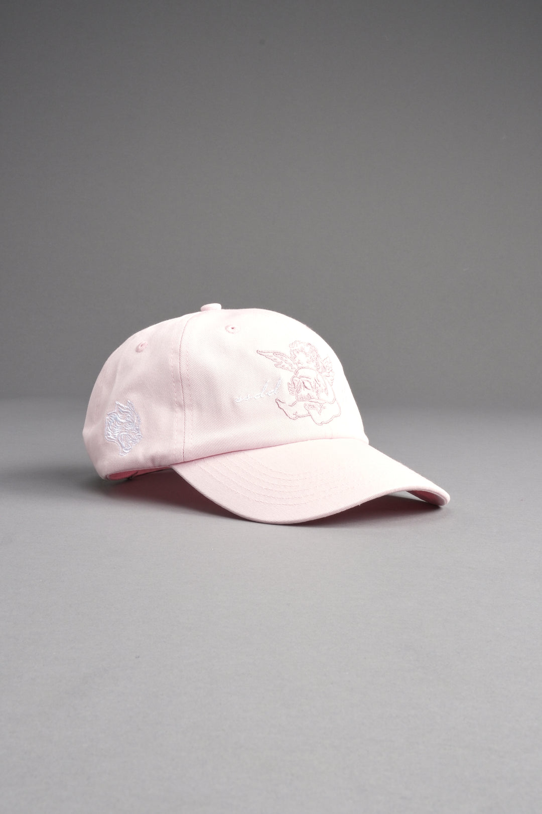Cherub and the Skull Dad Hat V2 in Blush Pink