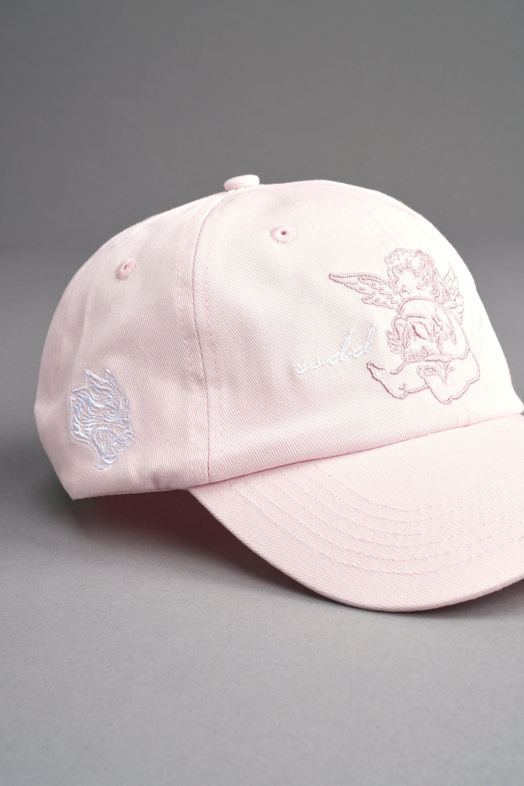 Cherub and the Skull Dad Hat V2 in Blush Pink
