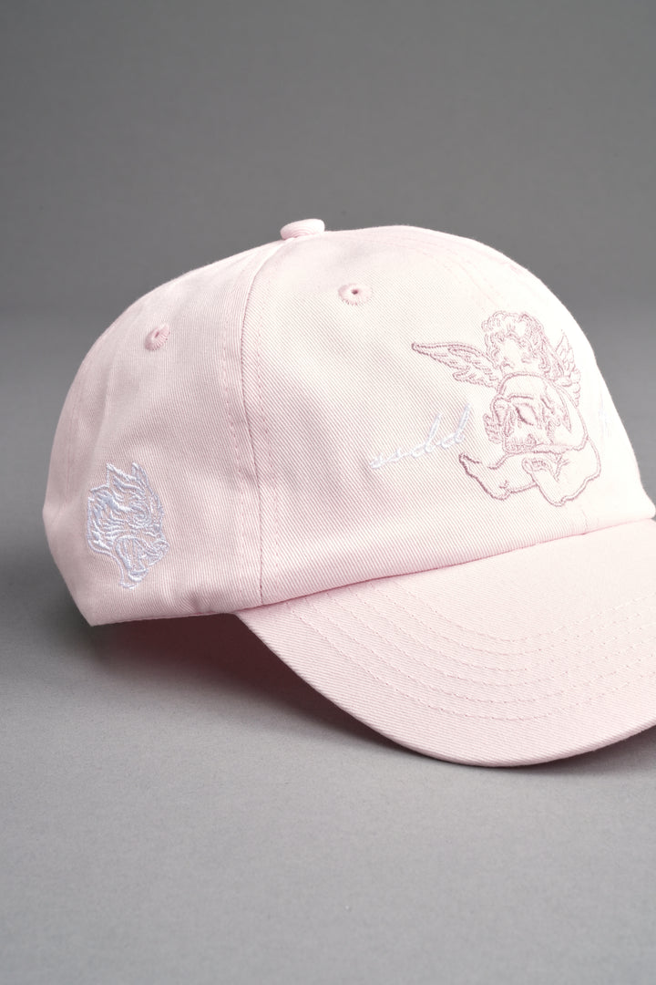 Cherub and the Skull Dad Hat V2 in Blush Pink