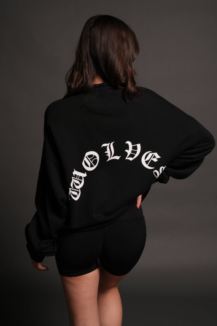 La Wolves V2 Duke 1/4 Zip Mock Neck in Black