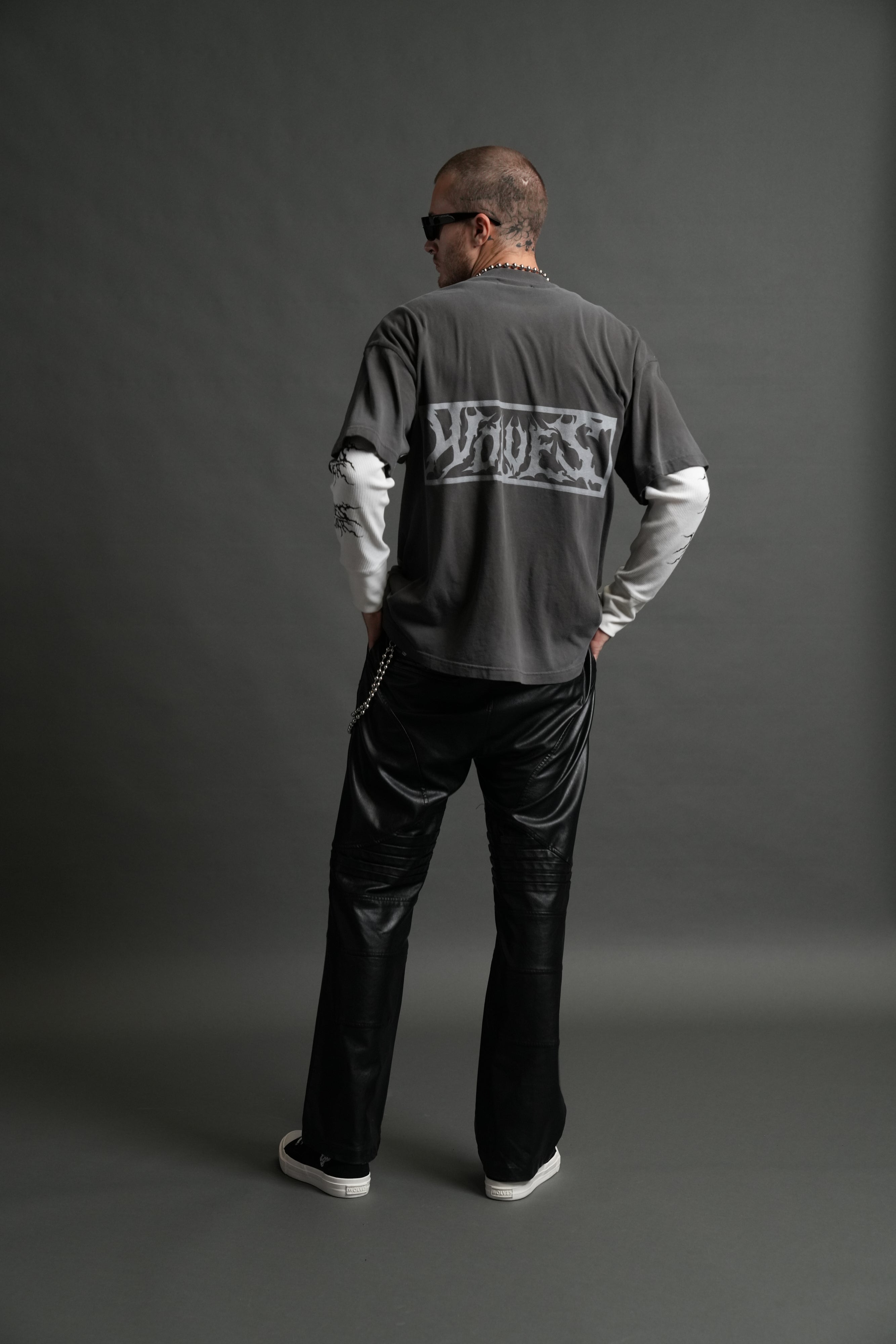 Ashes of the Dark V2 "Premium" Oversized Tee in Wolf Gray Drift Wash