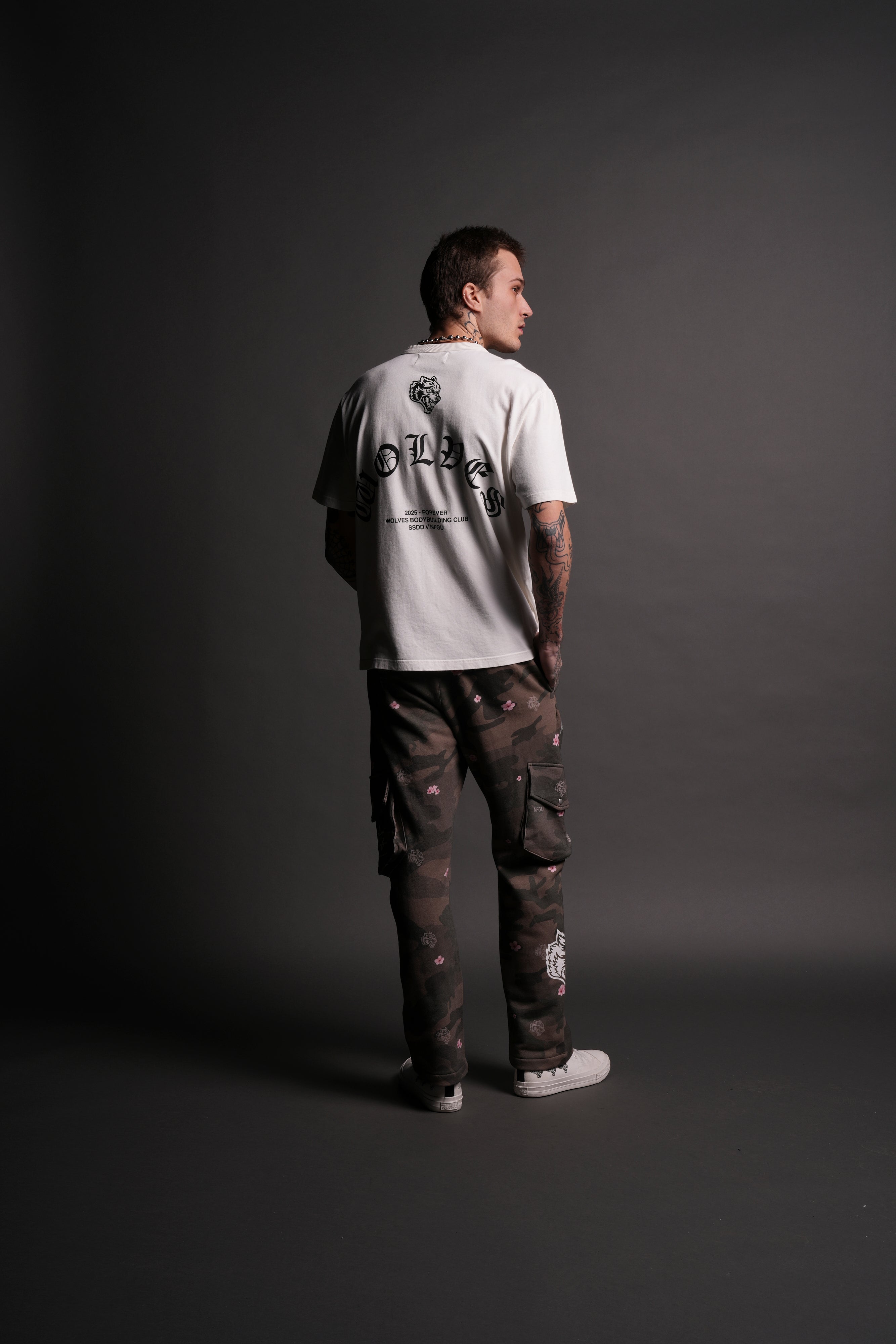 Stay Loyal Bigelow Cargo Sweat Pants in Vintage Blossom Woodland Camo