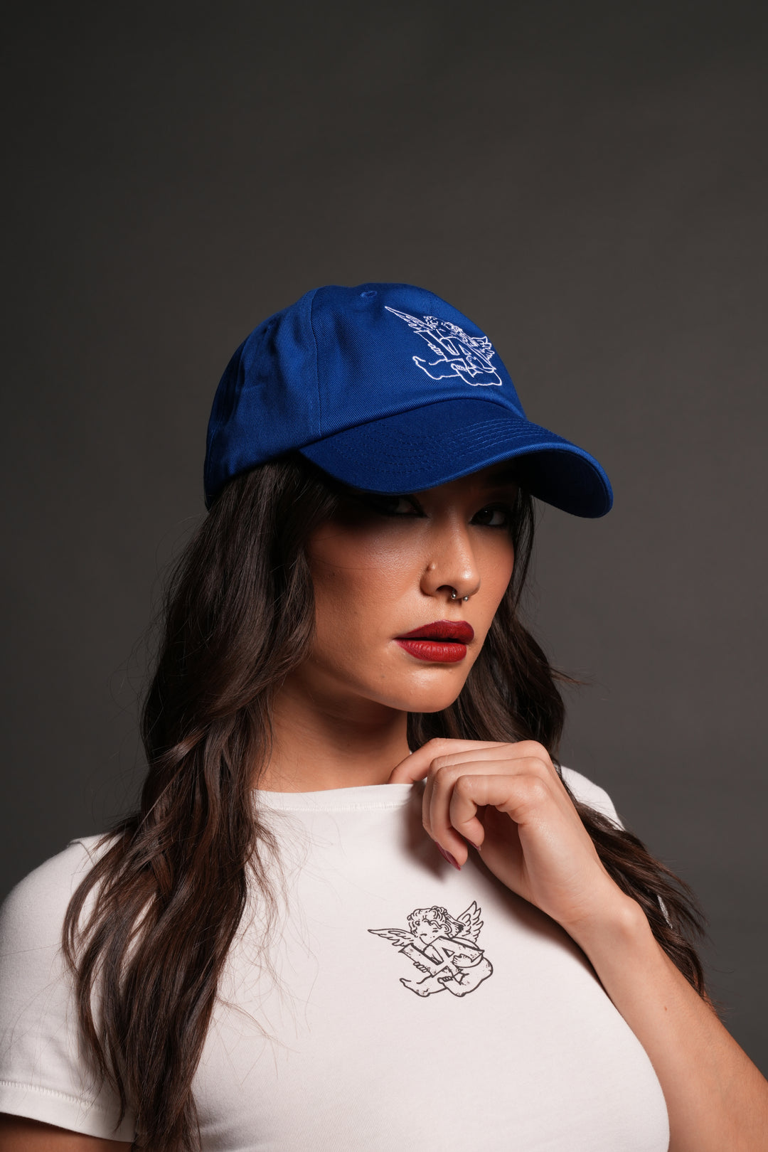 La Cherub Dad Hat (V2) in La Blue
