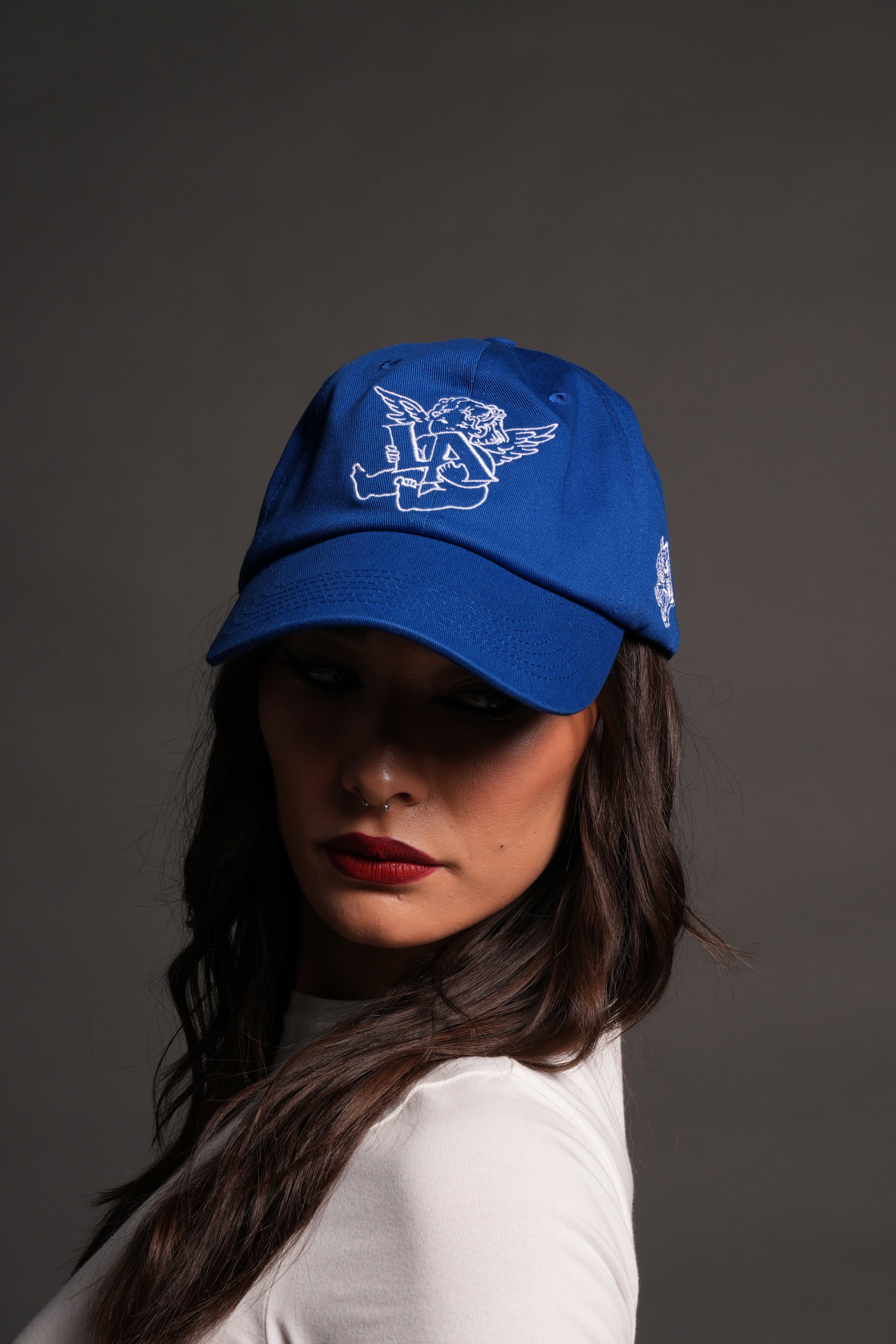 La Cherub Dad Hat (V2) in La Blue