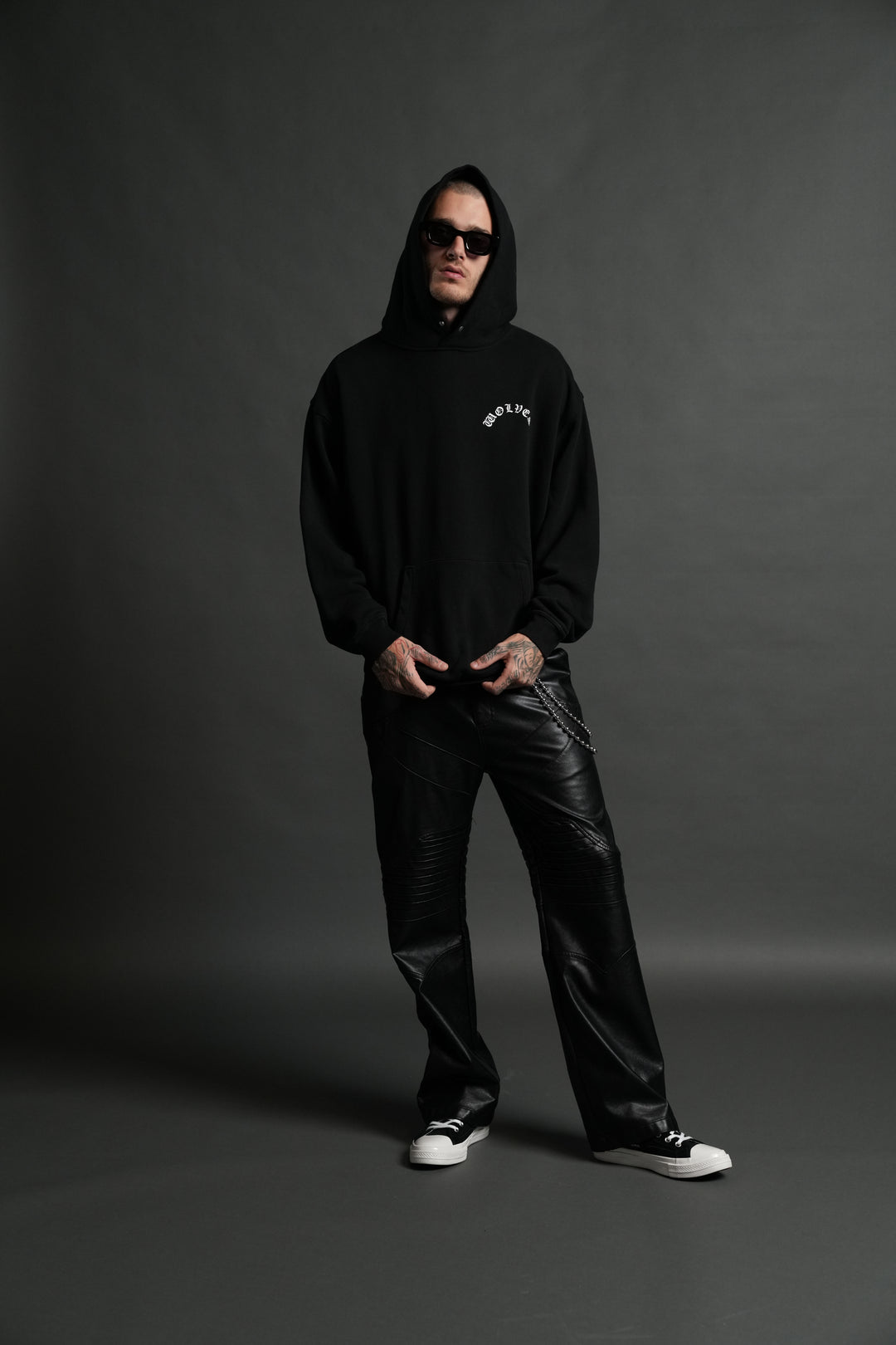 No Return "Pierce" Hoodie in Black