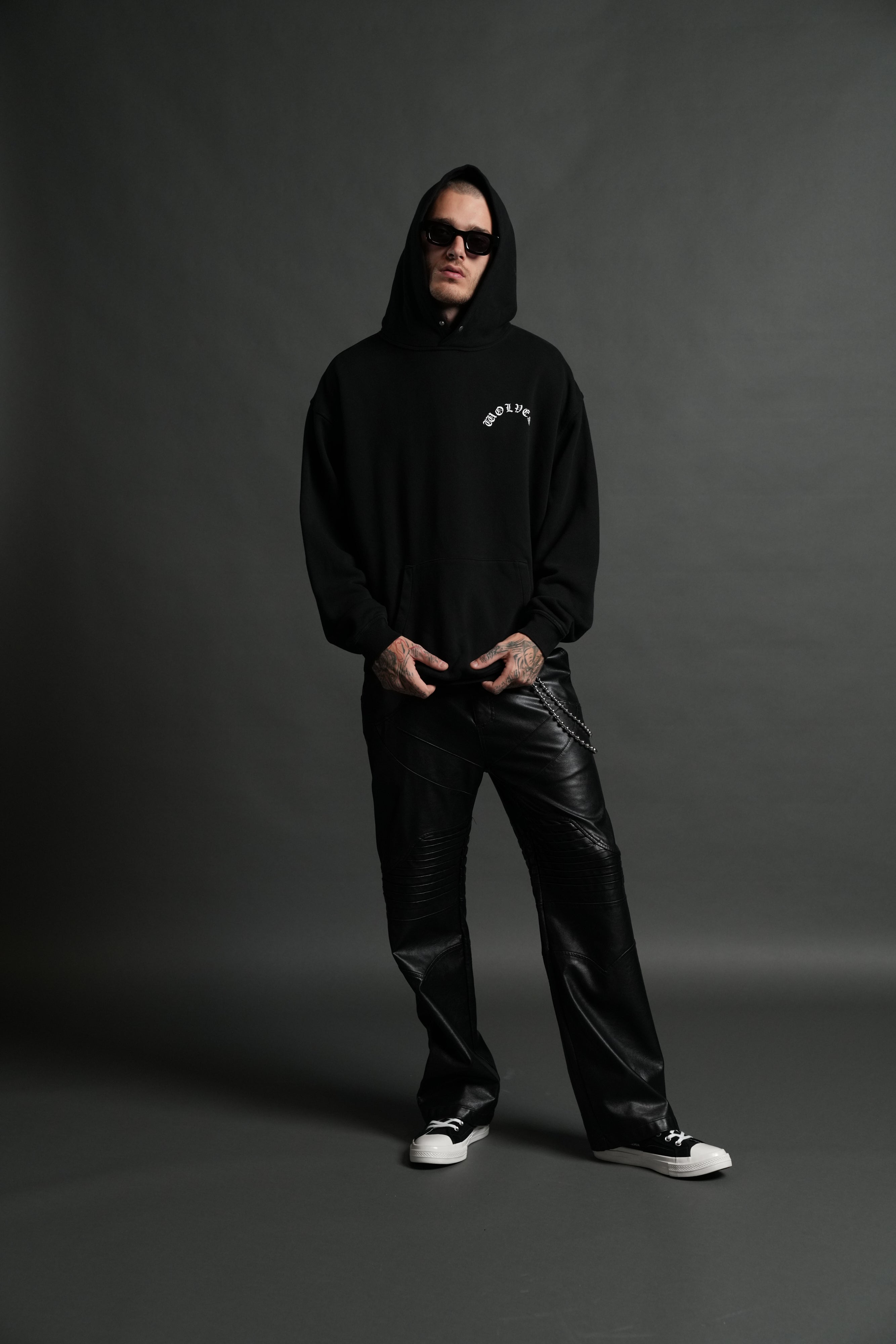 No Return "Pierce" Hoodie in Black