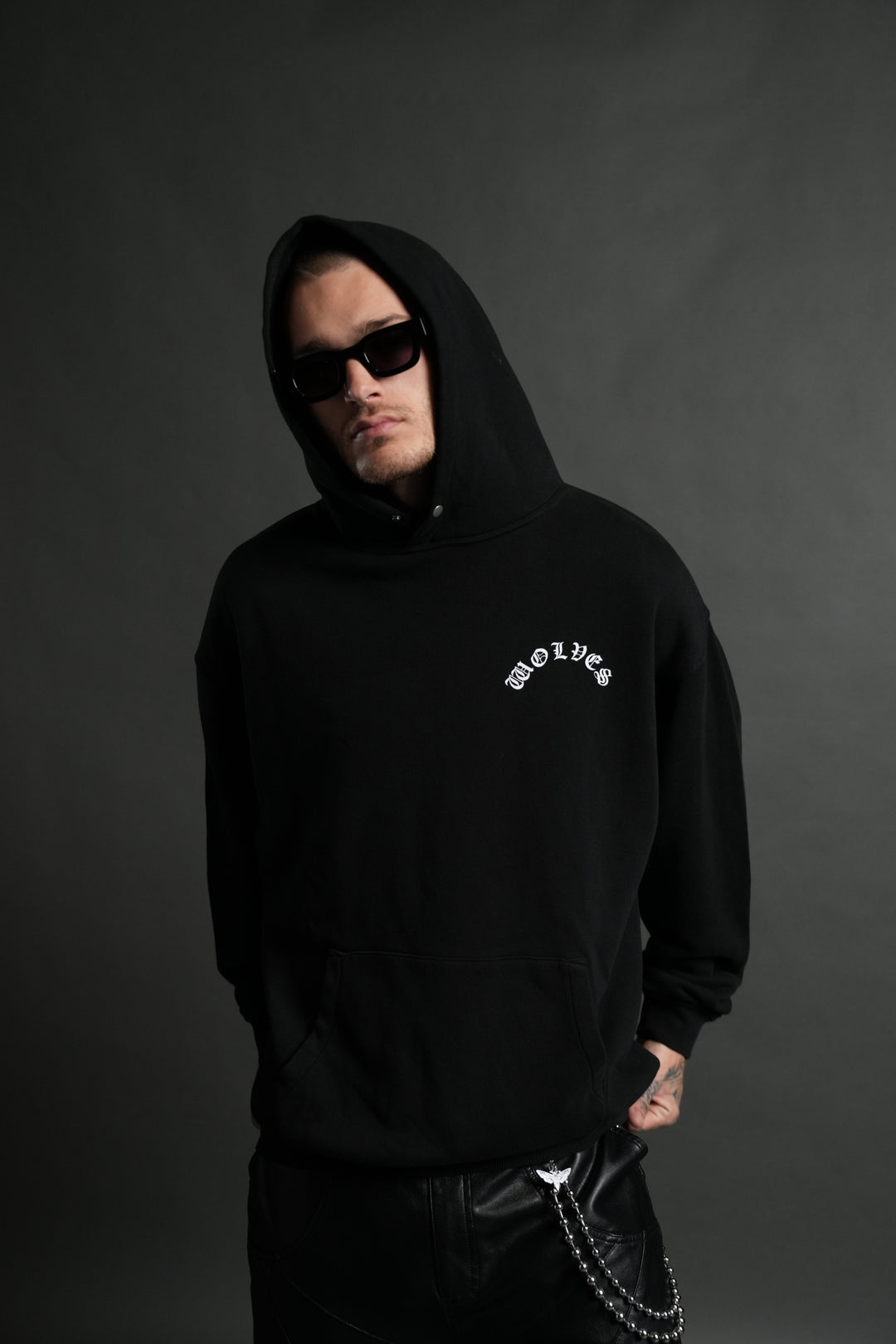No Return "Pierce" Hoodie in Black