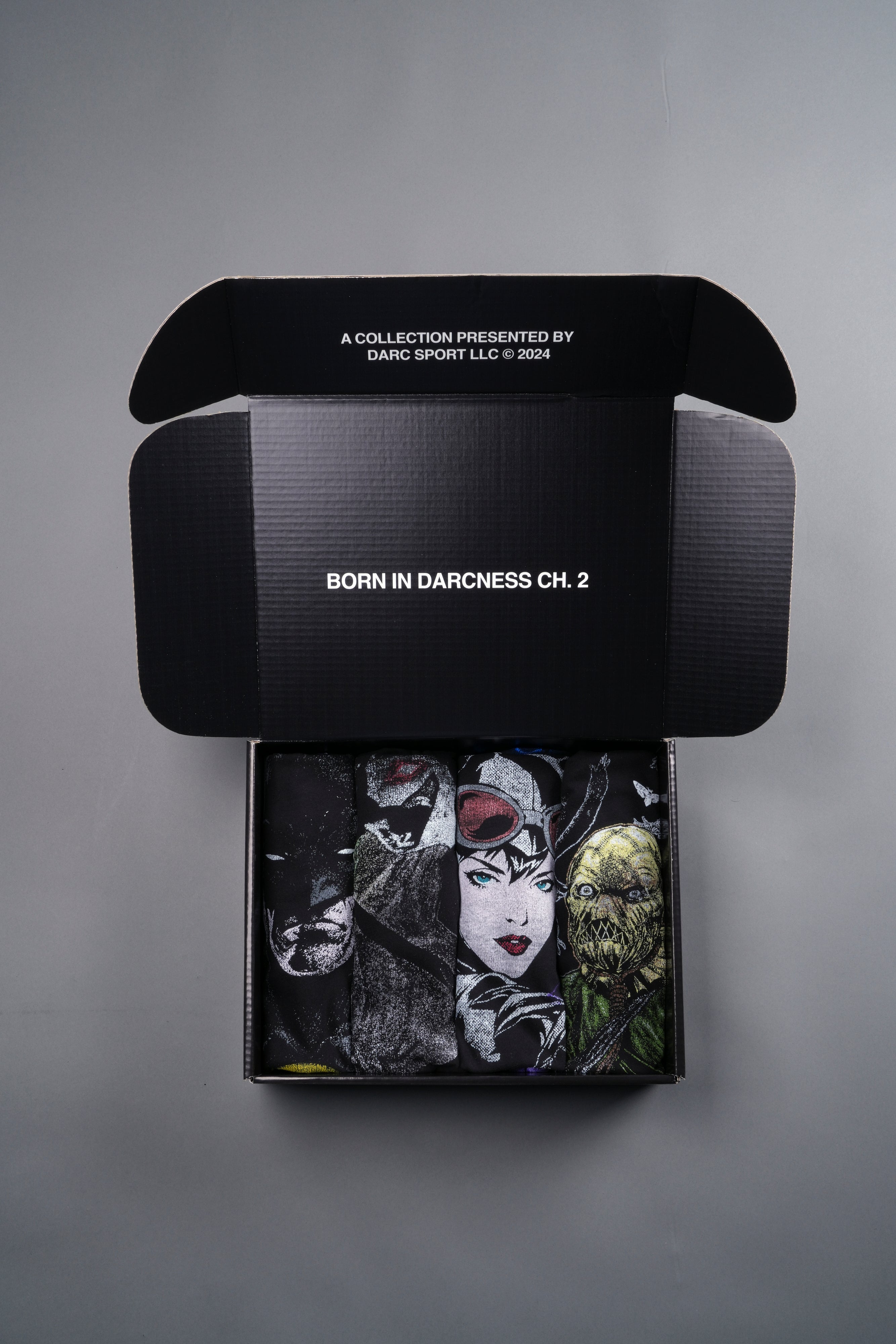 Batman "Side-By-Side" Tee Box Set in Black