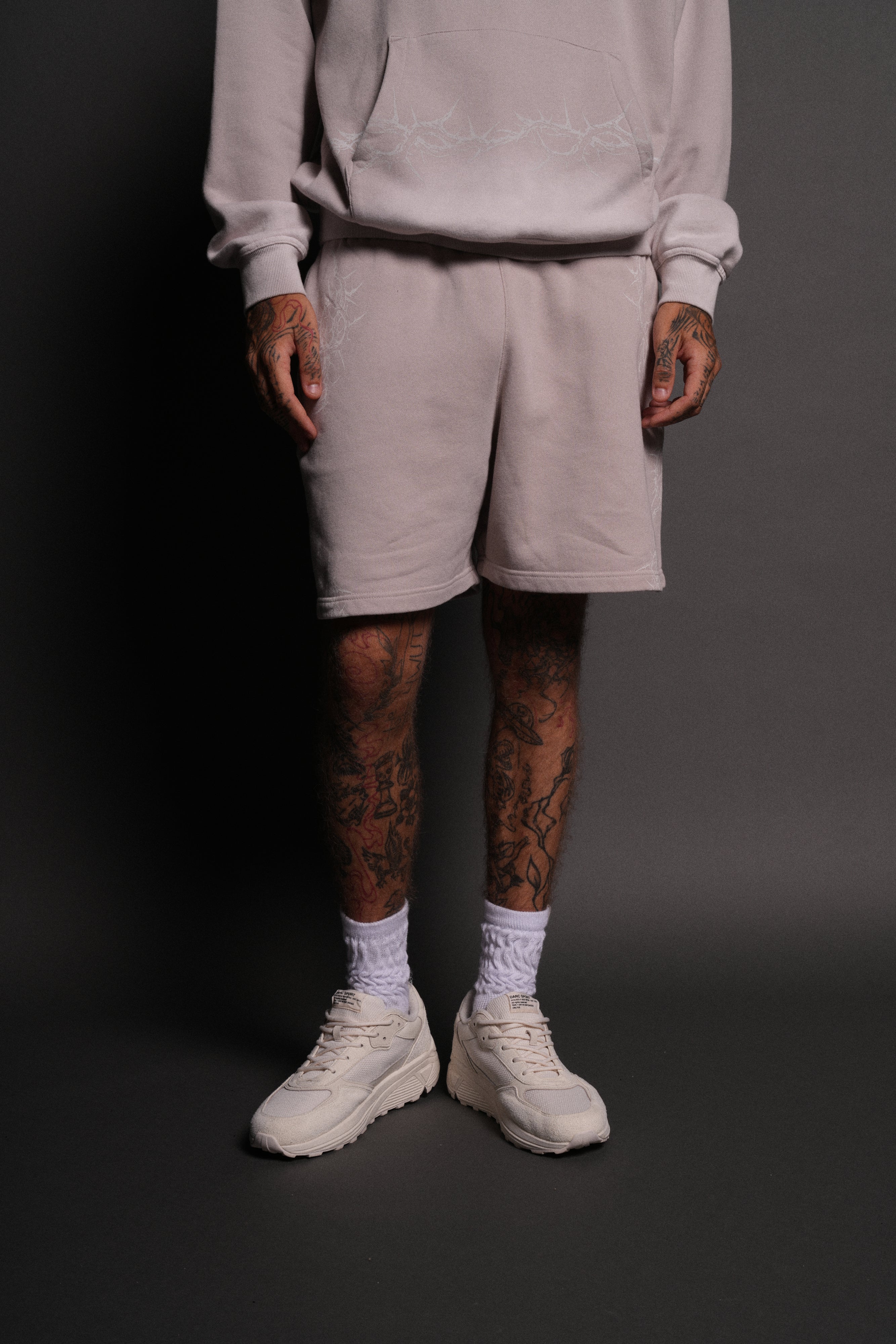 Thorns Post Lounge Sweat Shorts in Clay
