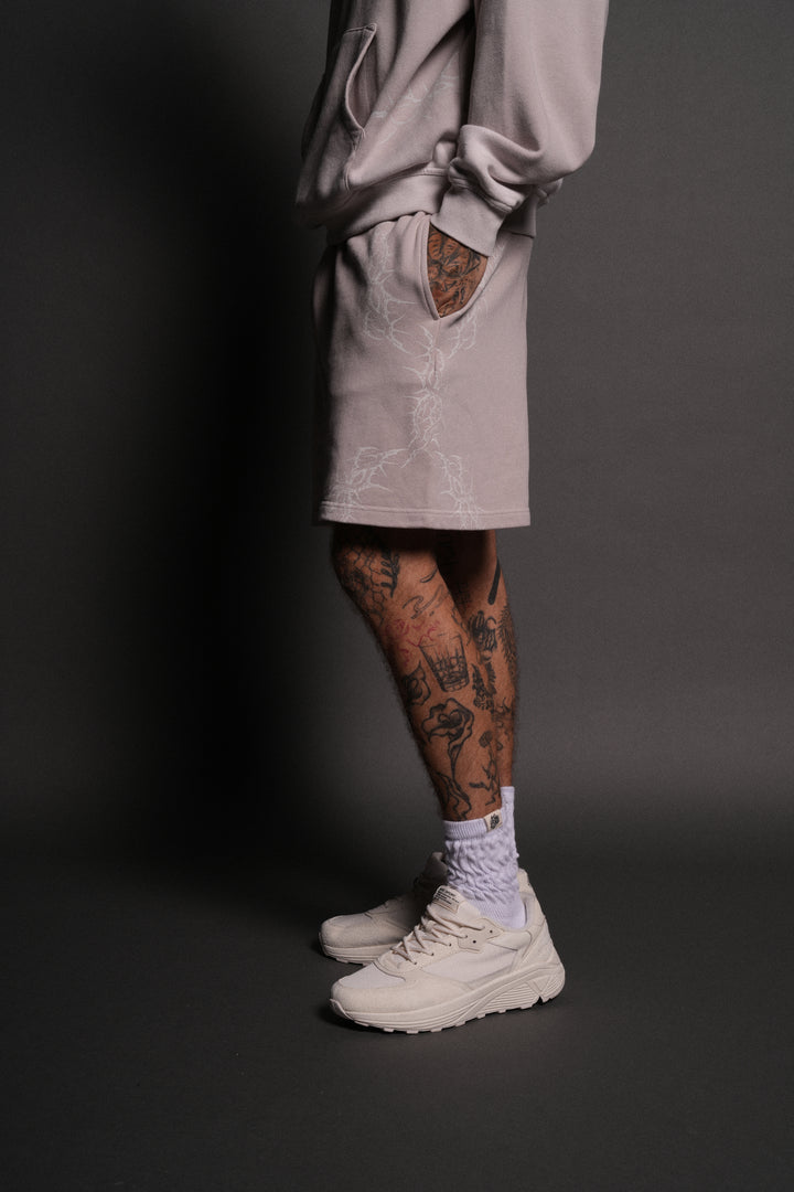 Thorns Post Lounge Sweat Shorts in Clay