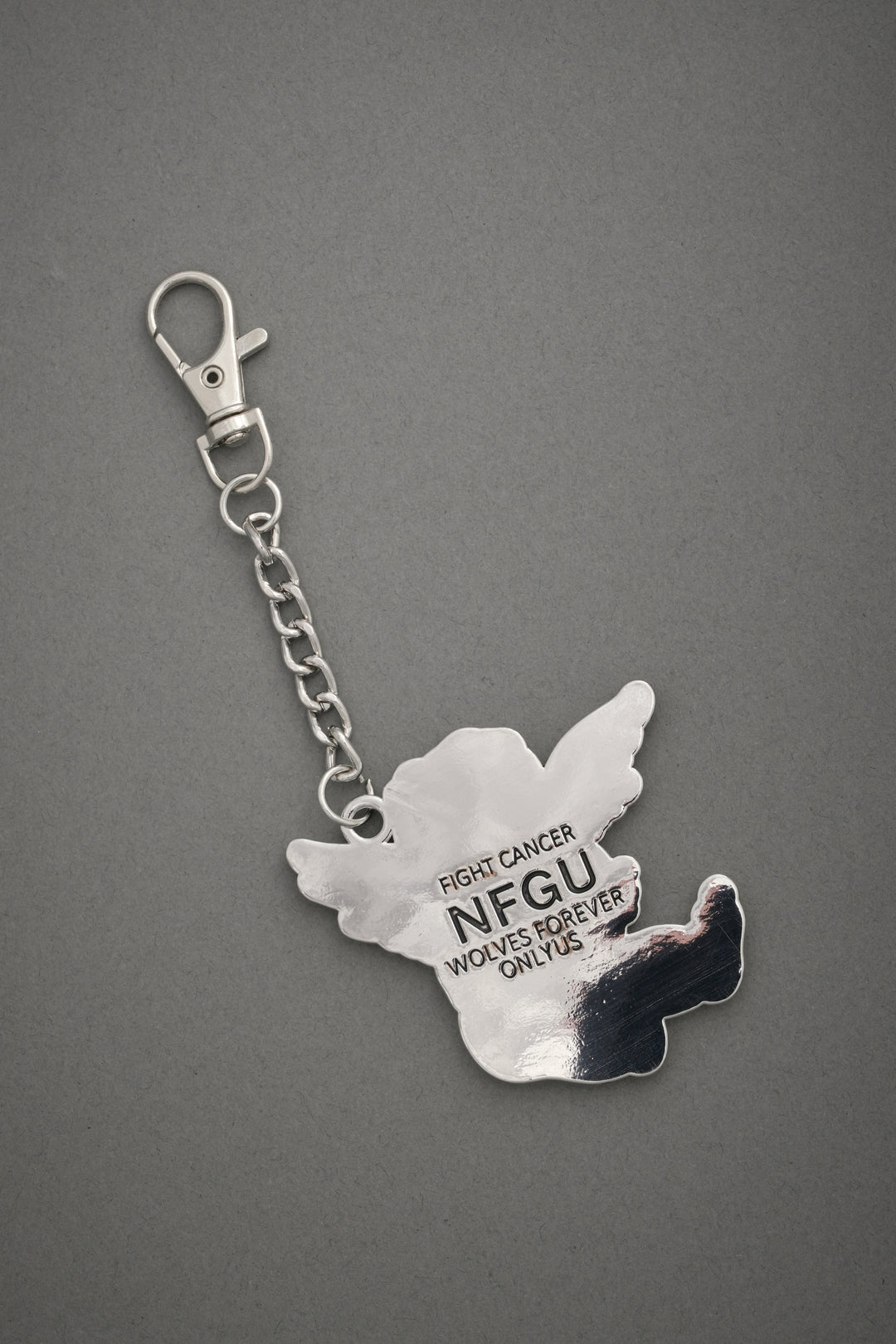 Cherub Core Keychain in Silver/Black