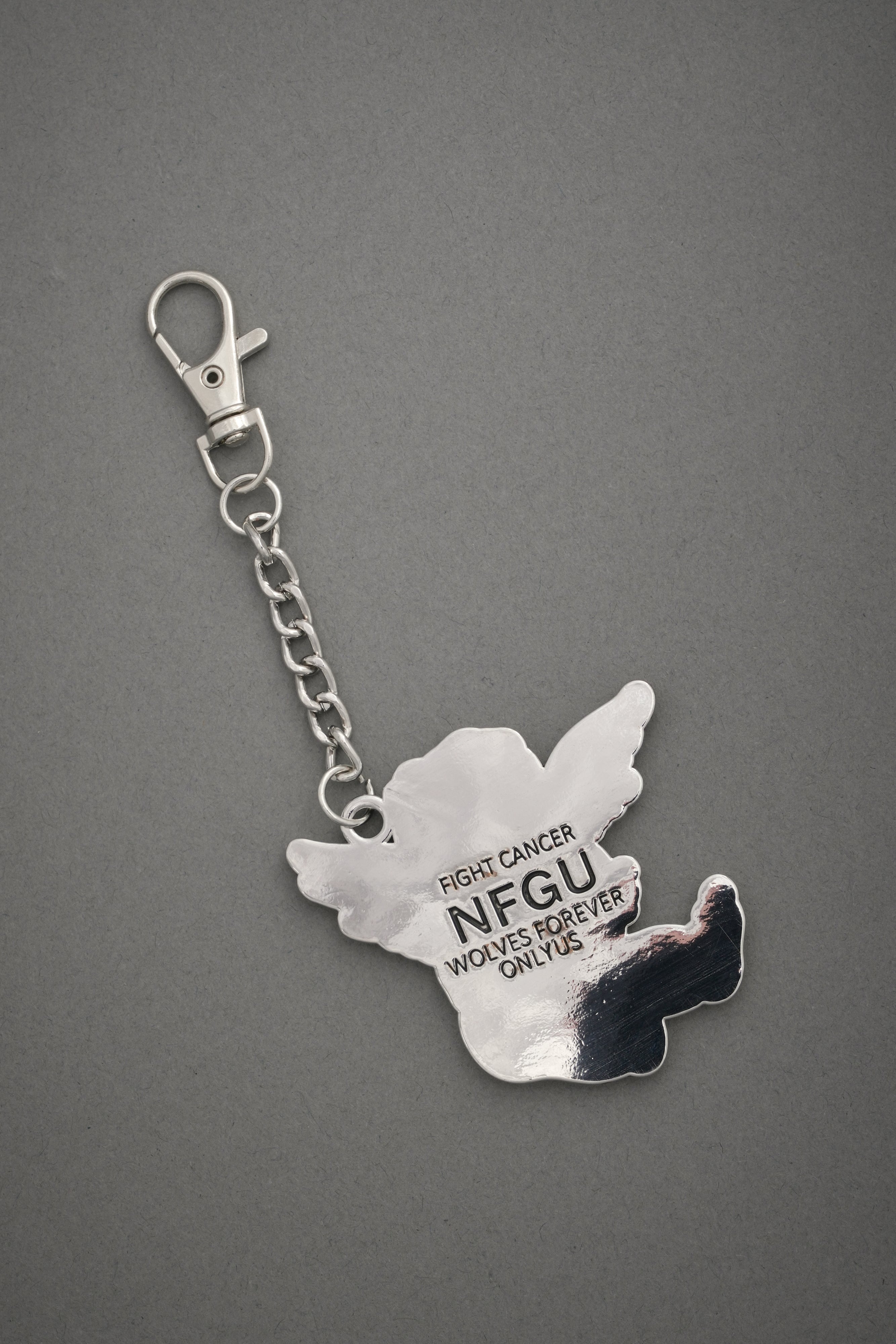 Cherub Core Keychain in Silver/Black