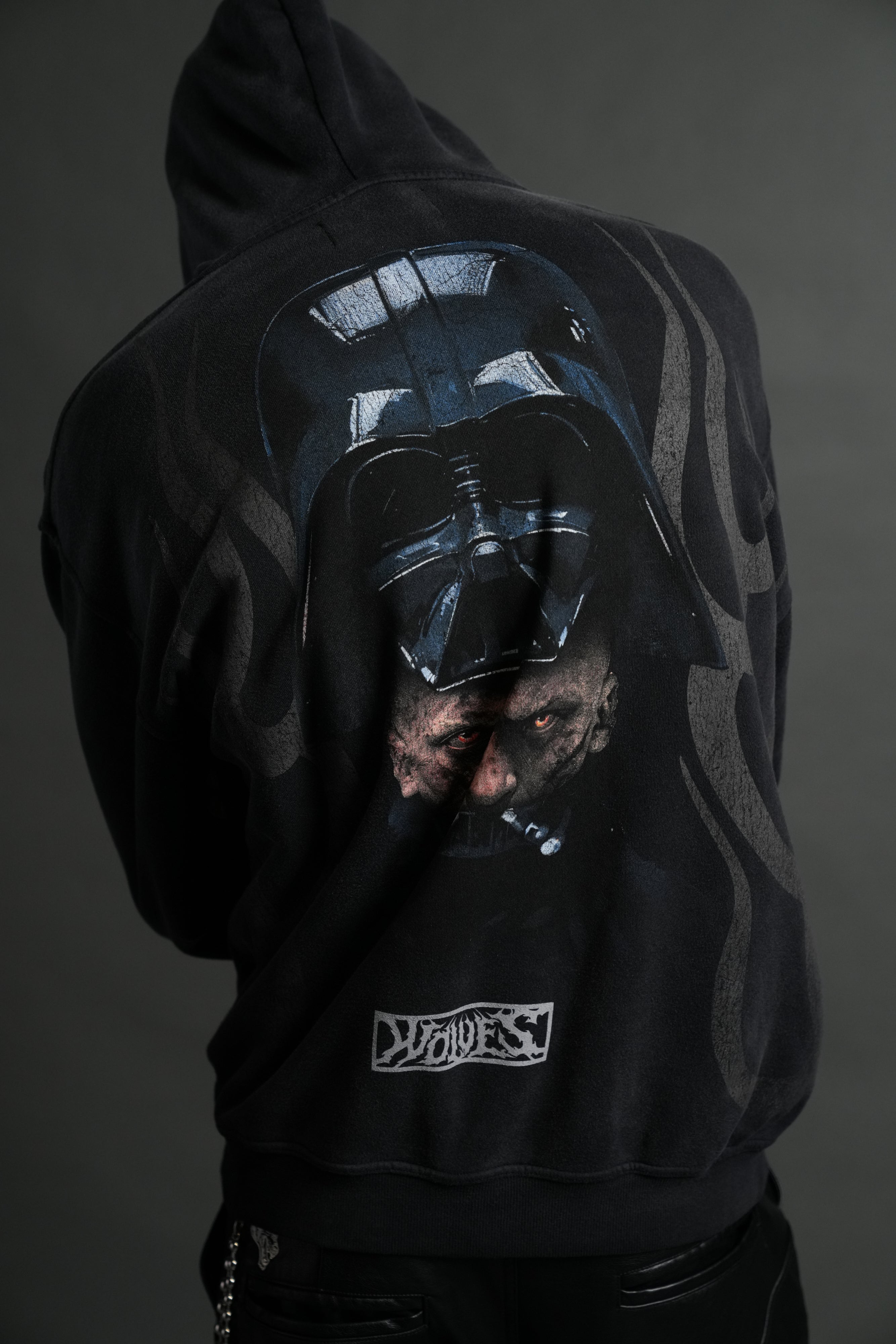 Ashes of the Dark V2 "Pierce" Hoodie in Black Drift Wash