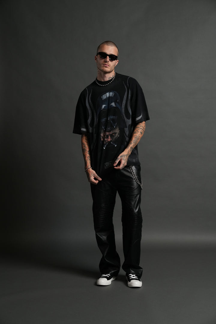 Ashes of the Dark V2 "Premium" Oversized Tee in Black Drift Wash