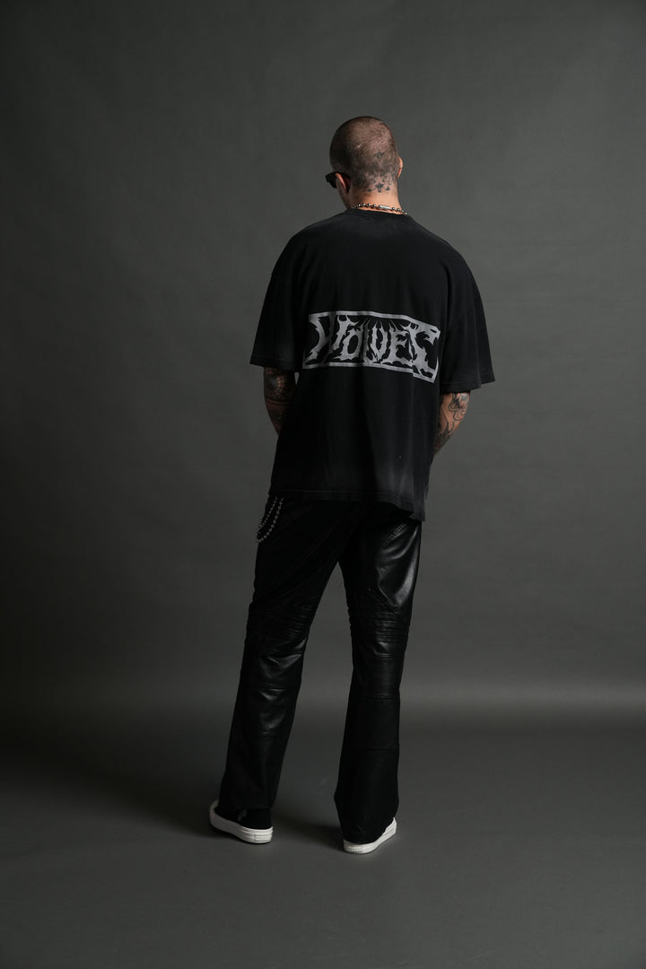 Ashes of the Dark V2 "Premium" Oversized Tee in Black Drift Wash