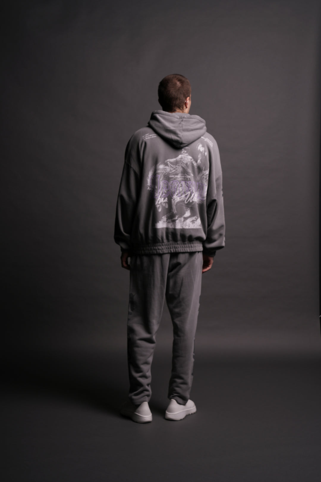 Ultimate Frontier Rivet "Chambers" Zip Hoodie in Dove Gray