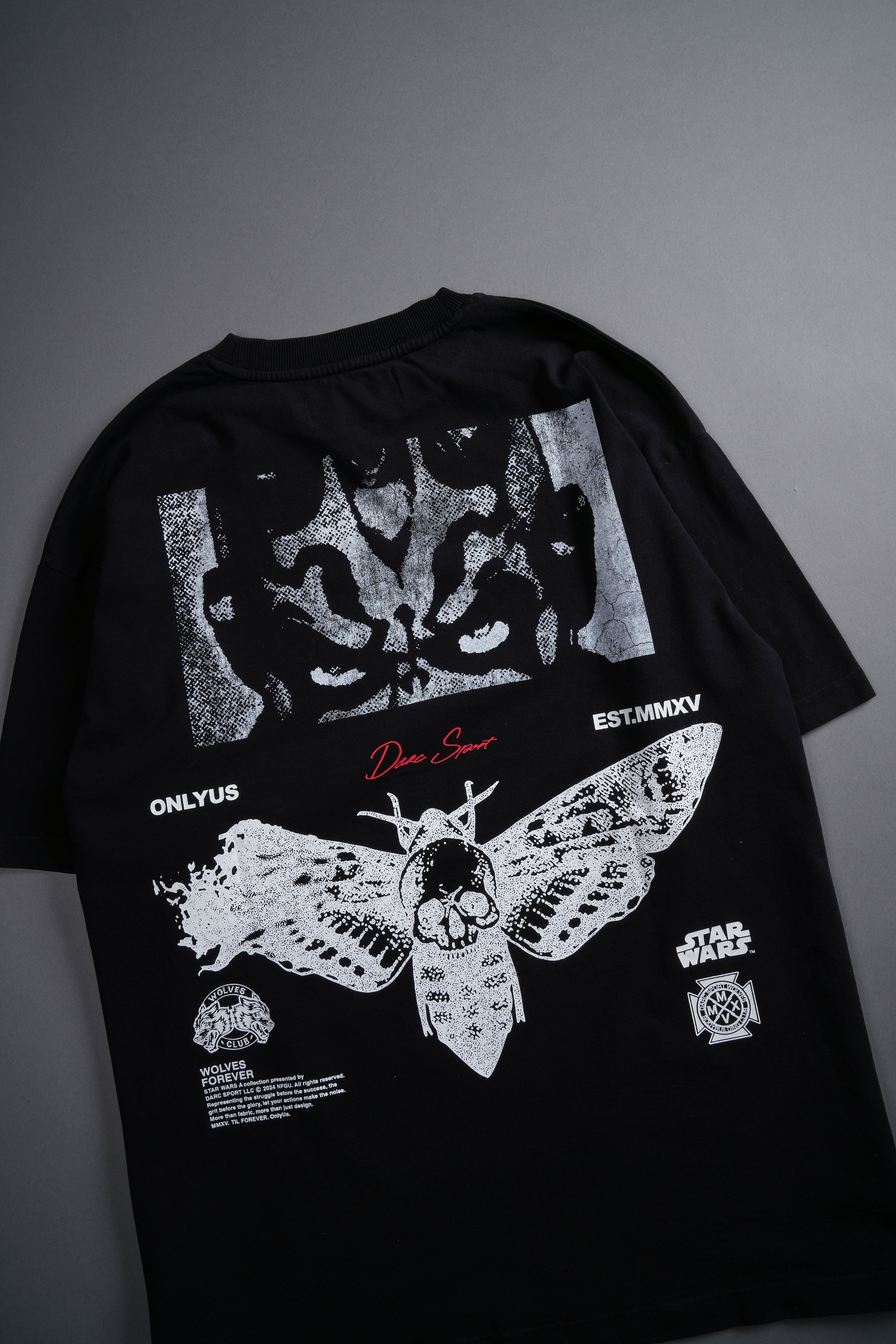 Maul And The Moth "Grunge" Tee in Black