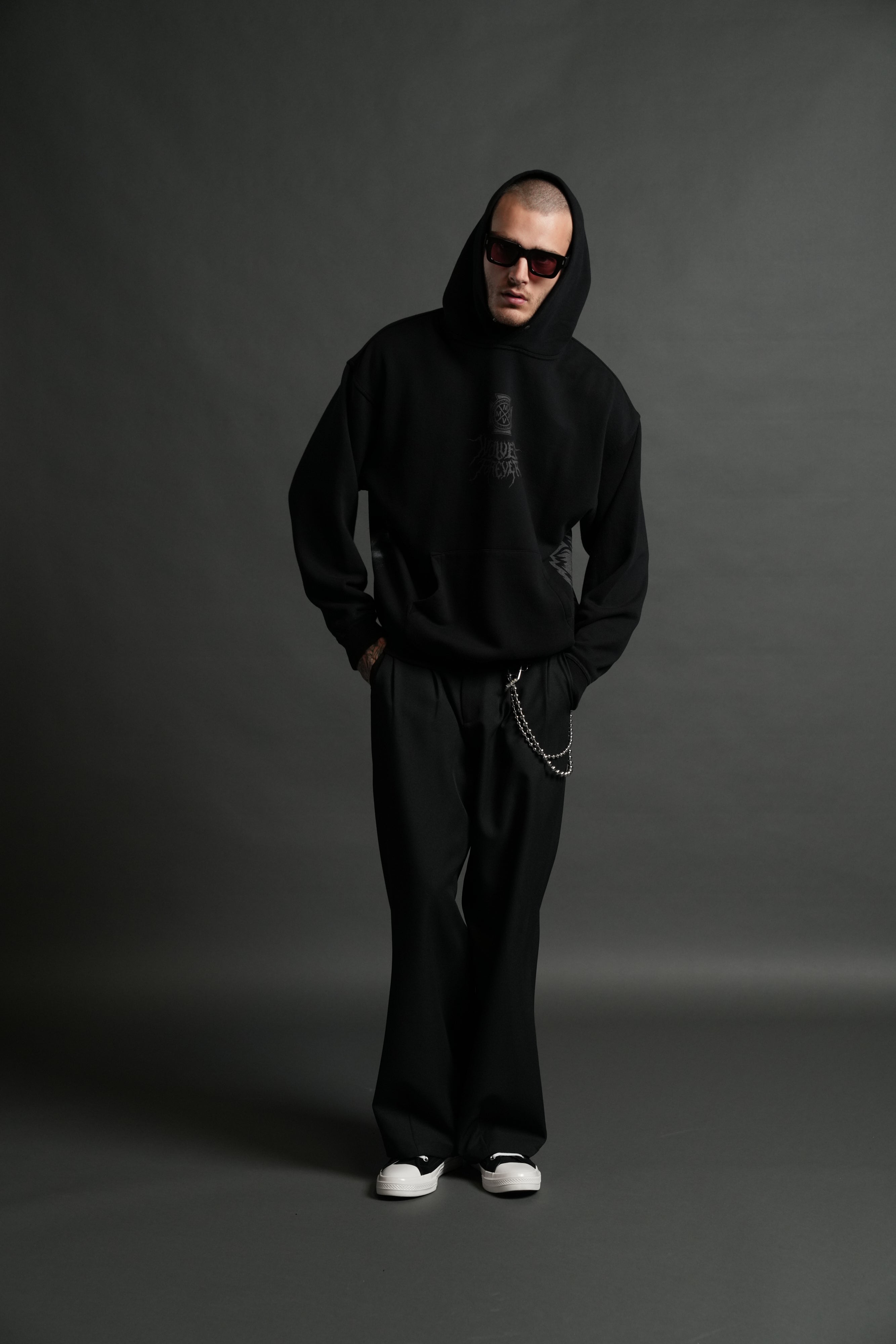 Dark Power "Pierce" Hoodie in Black