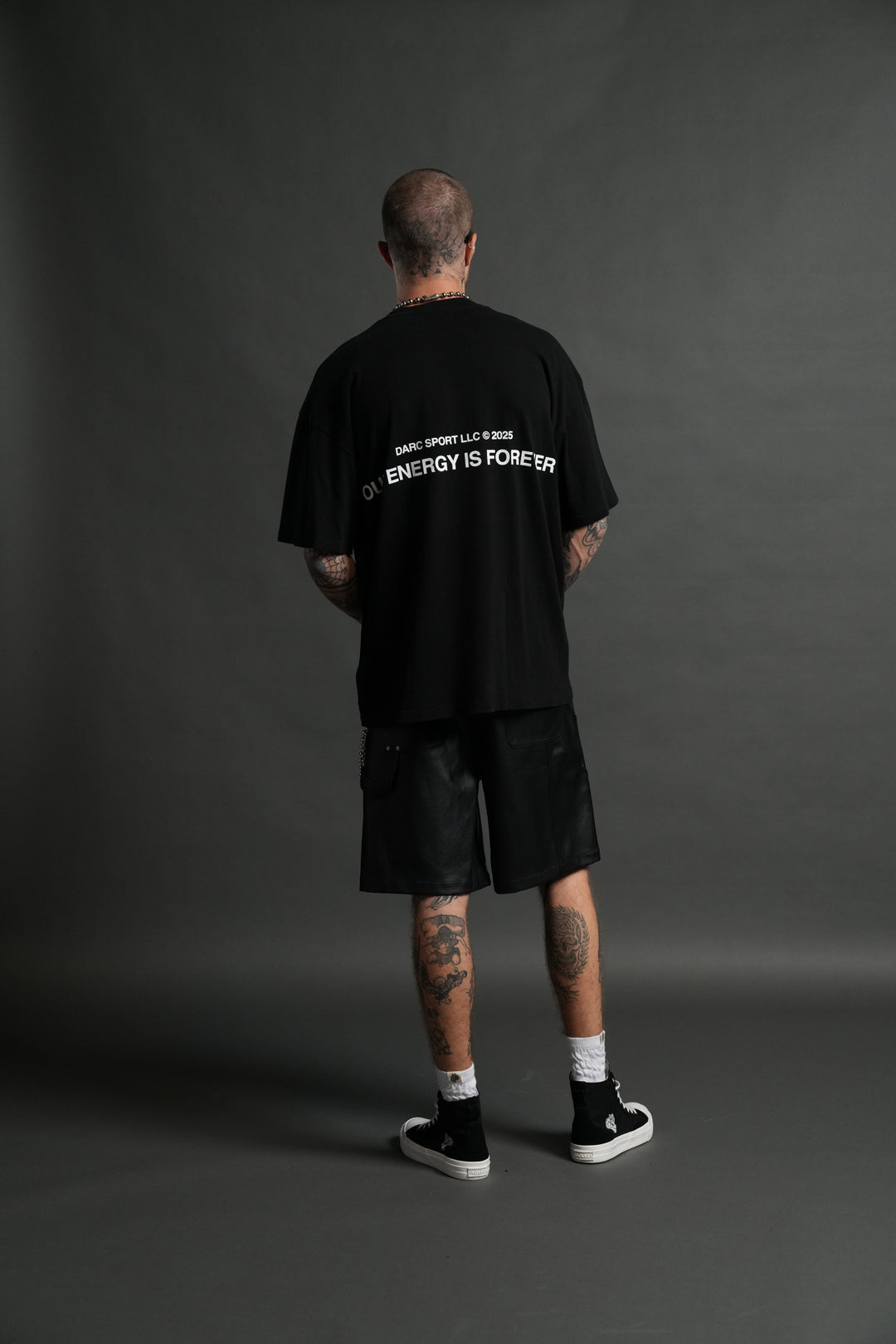 Crossed Paths "Premium" Oversized Unisex Tee in Black