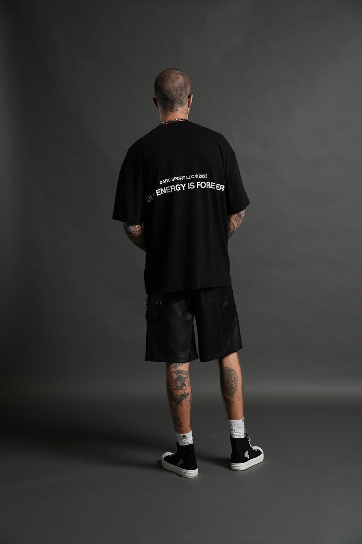 Crossed Paths "Premium" Oversized Unisex Tee in Black