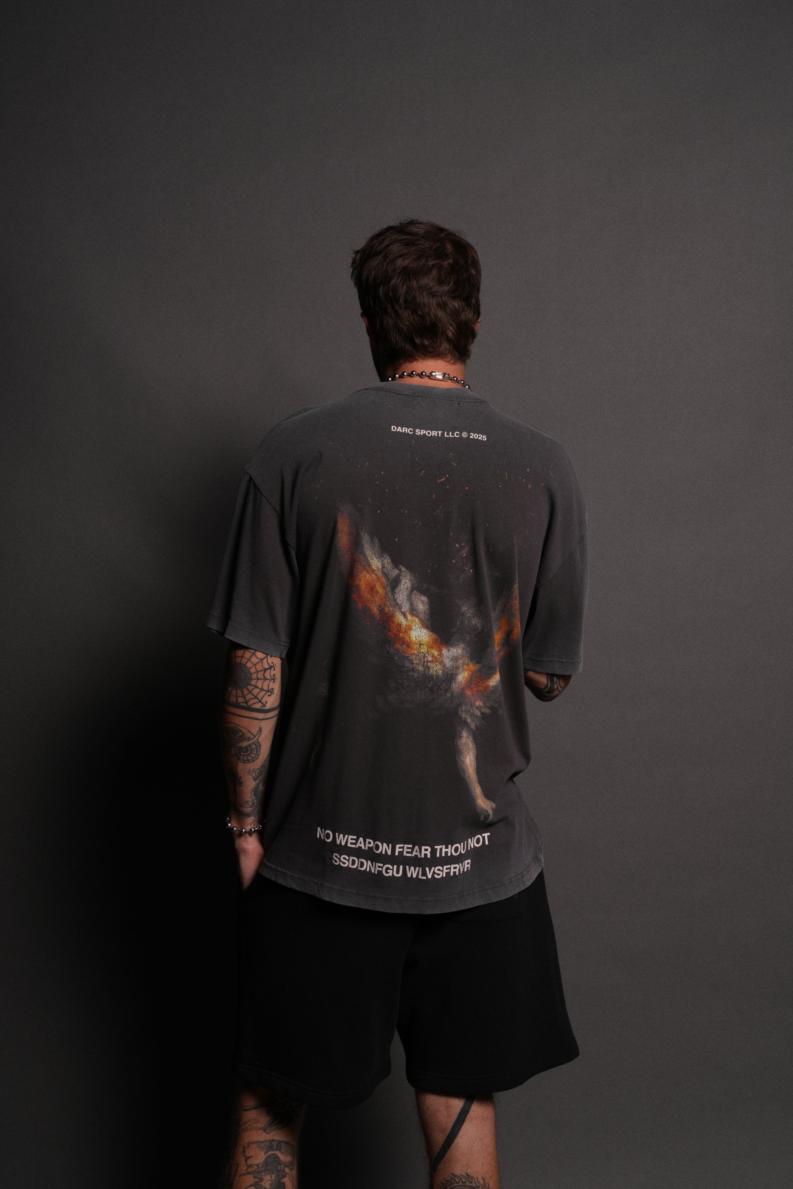 Casted Out "Premium" Oversized Tee in Wolf Gray