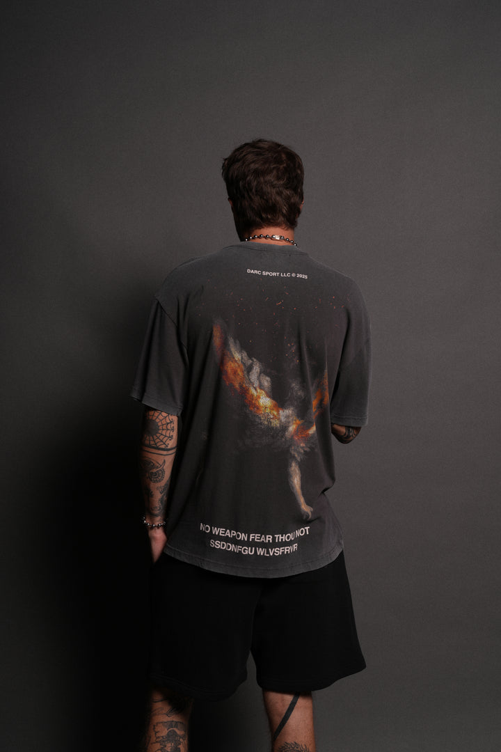 Casted Out "Premium" Oversized Tee in Wolf Gray