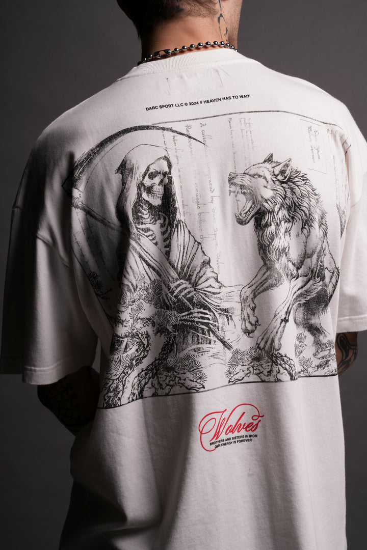 (1 OF 500) Have No Fear "Premium" Oversized Tee in Cream