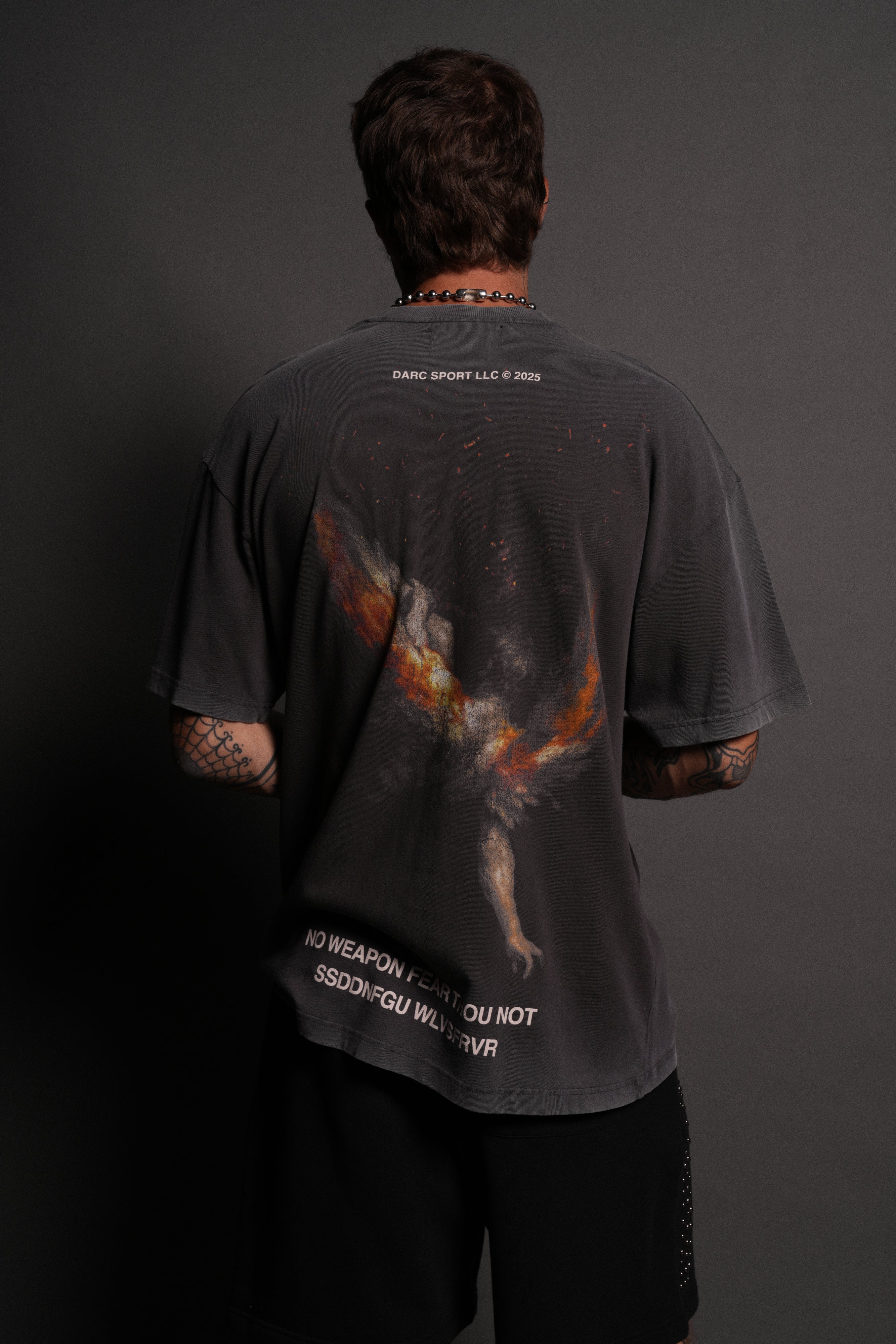 Casted Out "Premium" Oversized Tee in Wolf Gray