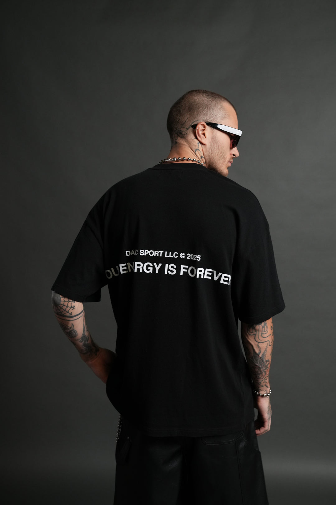 Crossed Paths "Premium" Oversized Unisex Tee in Black