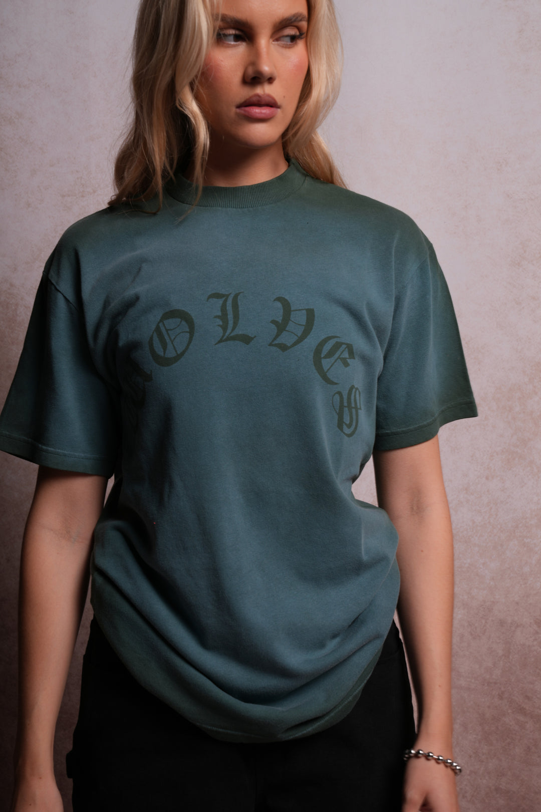 Chopper "Premium Classic" Tee in Norse Green Horizon Sun Fade