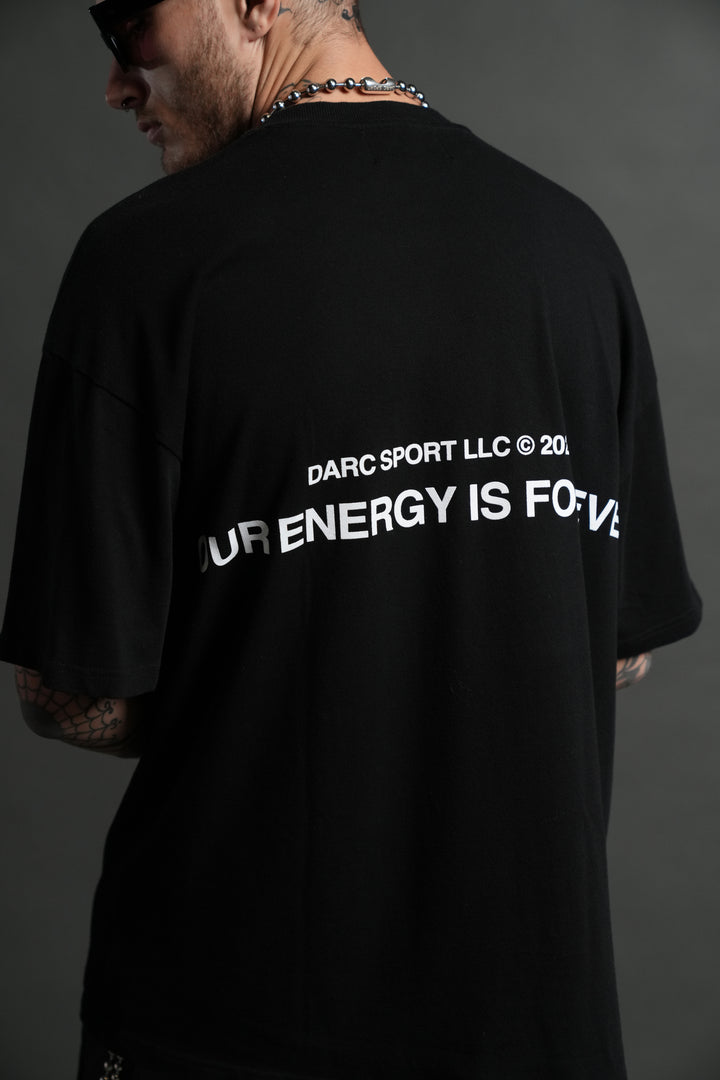 Crossed Paths "Premium" Oversized Unisex Tee in Black