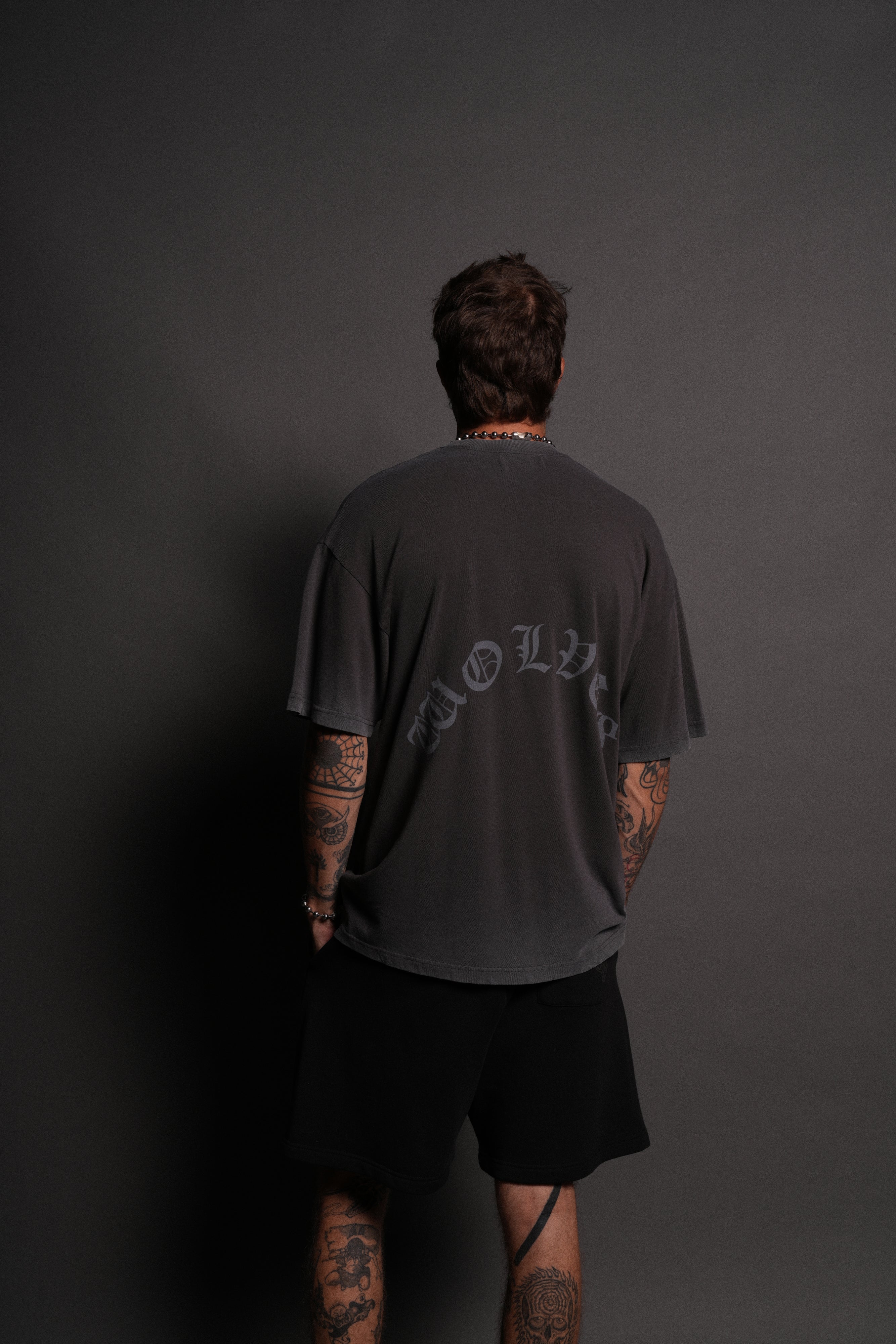 Fear Thou Not "Premium" Oversized Tee in Wolf Gray