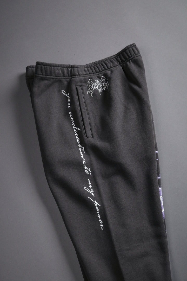 Ride The Lightning Post Lounge Sweats in Wolf Gray