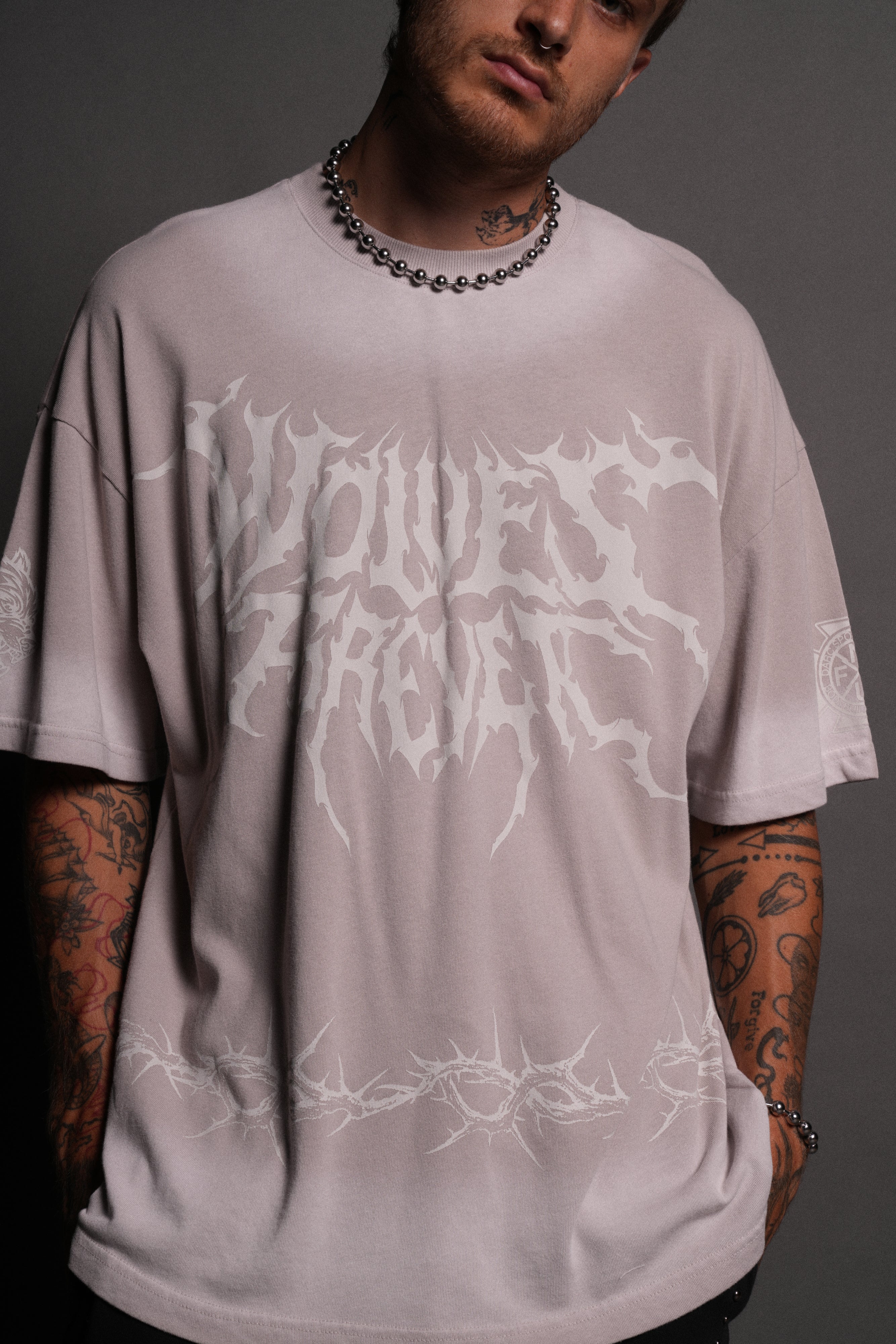 Surrounded by Thorns "Premium" Oversized Tee in Clay