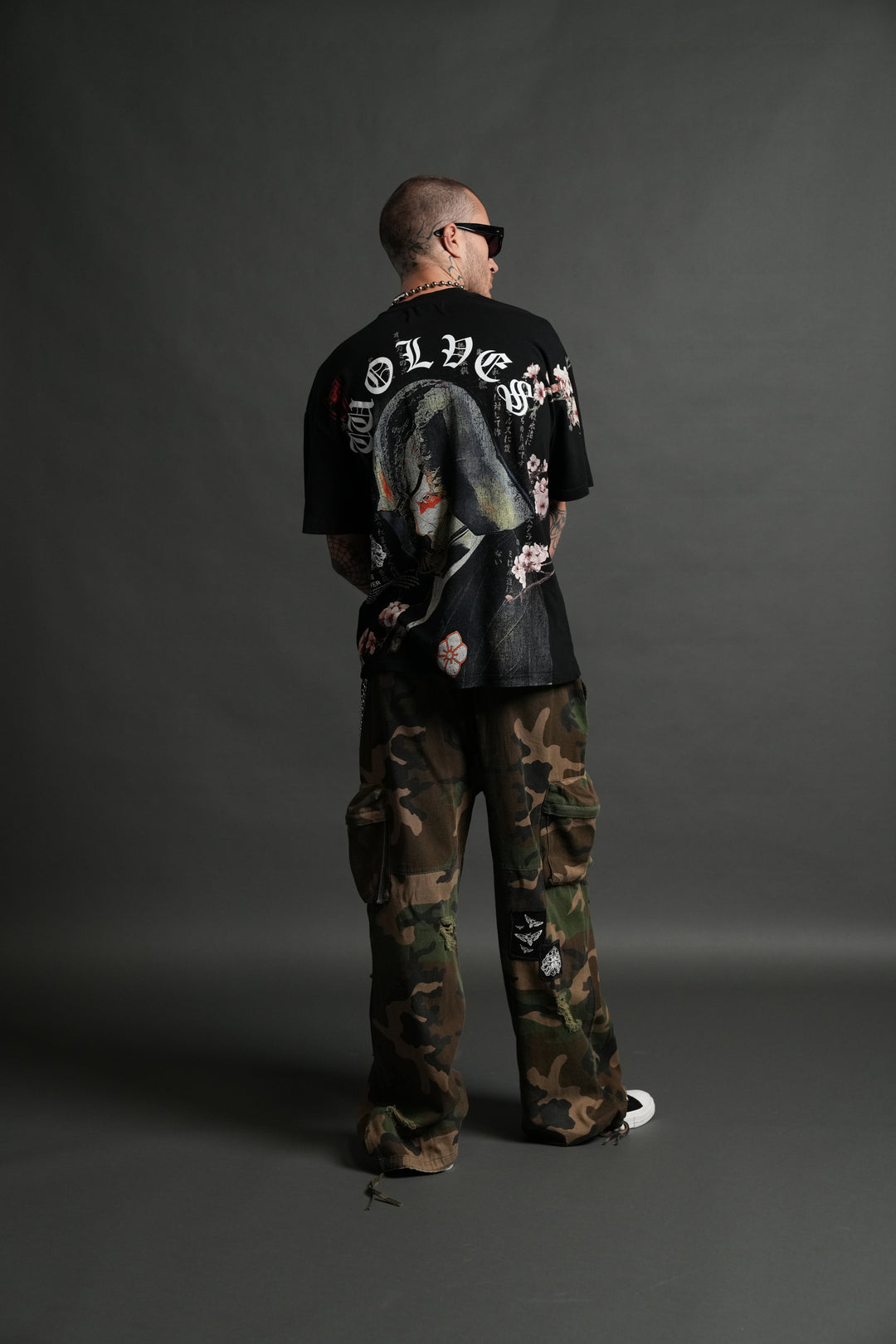 No Return "Premium" Oversized Tee in Black