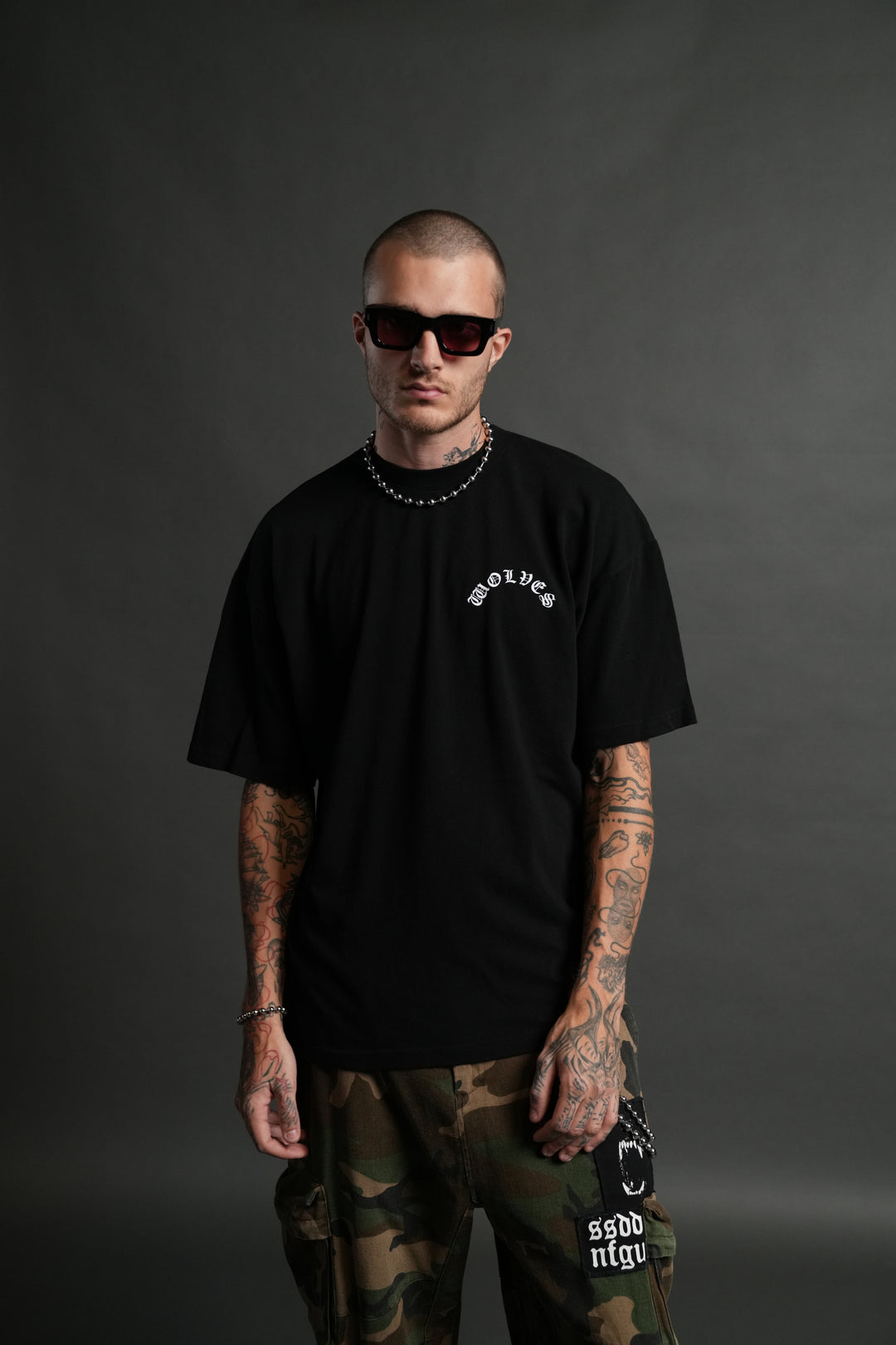 No Return "Premium" Oversized Tee in Black