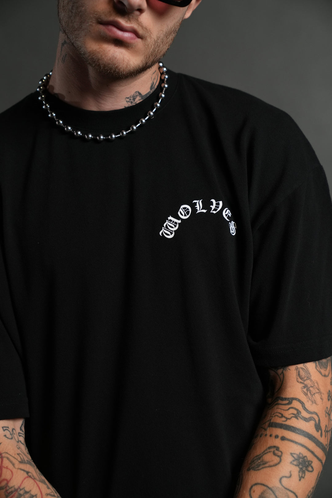 No Return "Premium" Oversized Tee in Black