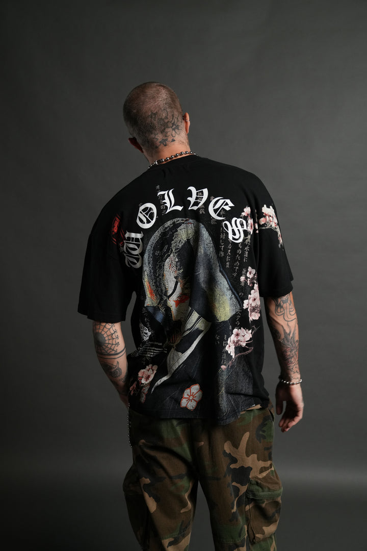 No Return "Premium" Oversized Tee in Black