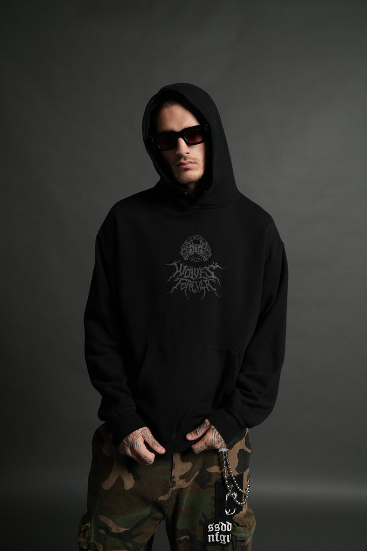 Dark Rage "Pierce" Hoodie in Black
