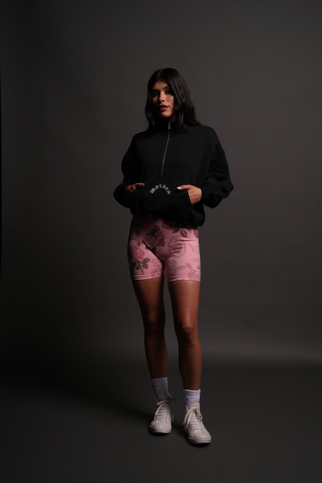 Wolf Chopper Oversized "Everson" Mockneck Sweater in Black
