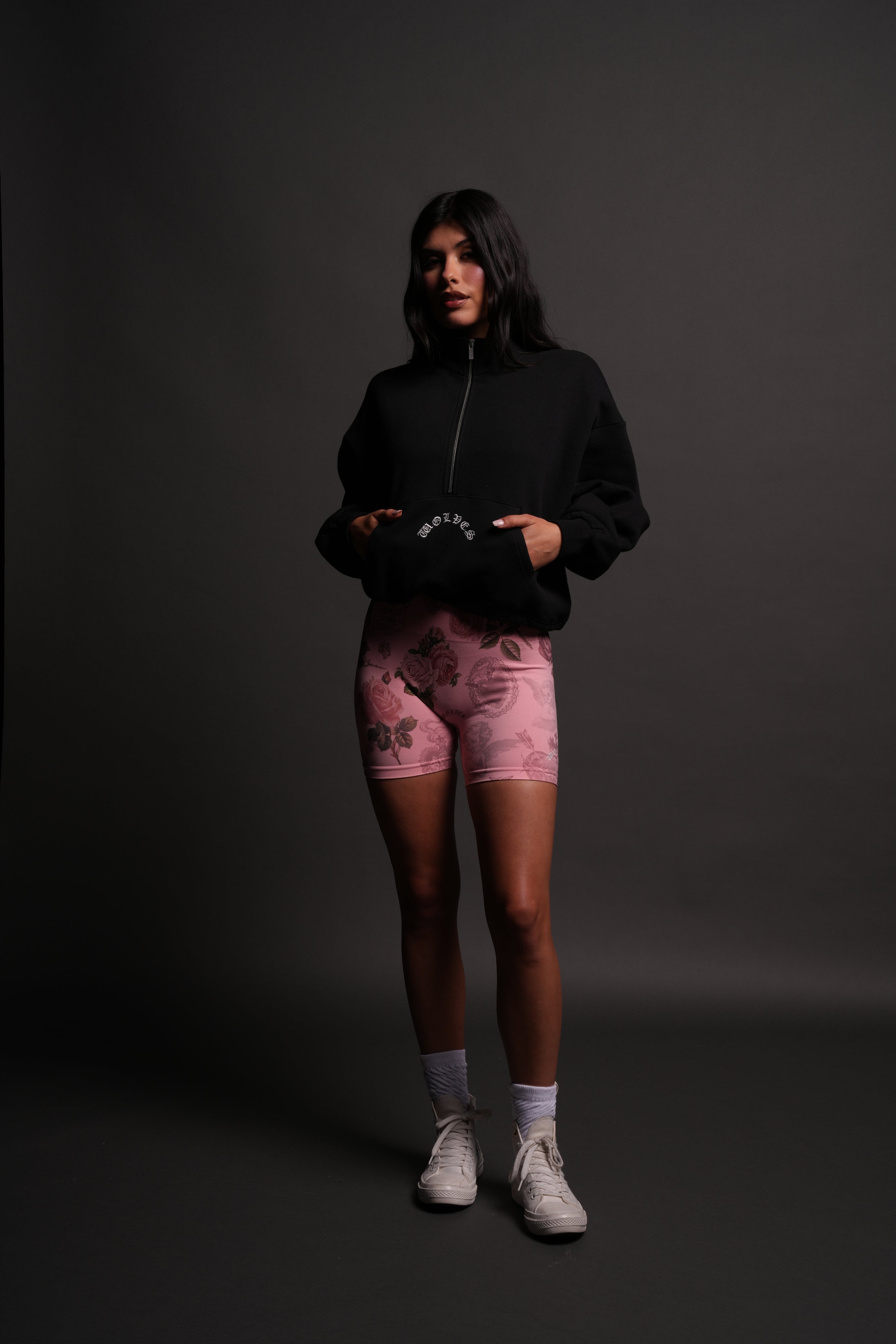 Wolf Chopper Oversized "Everson" Mockneck Sweater in Black